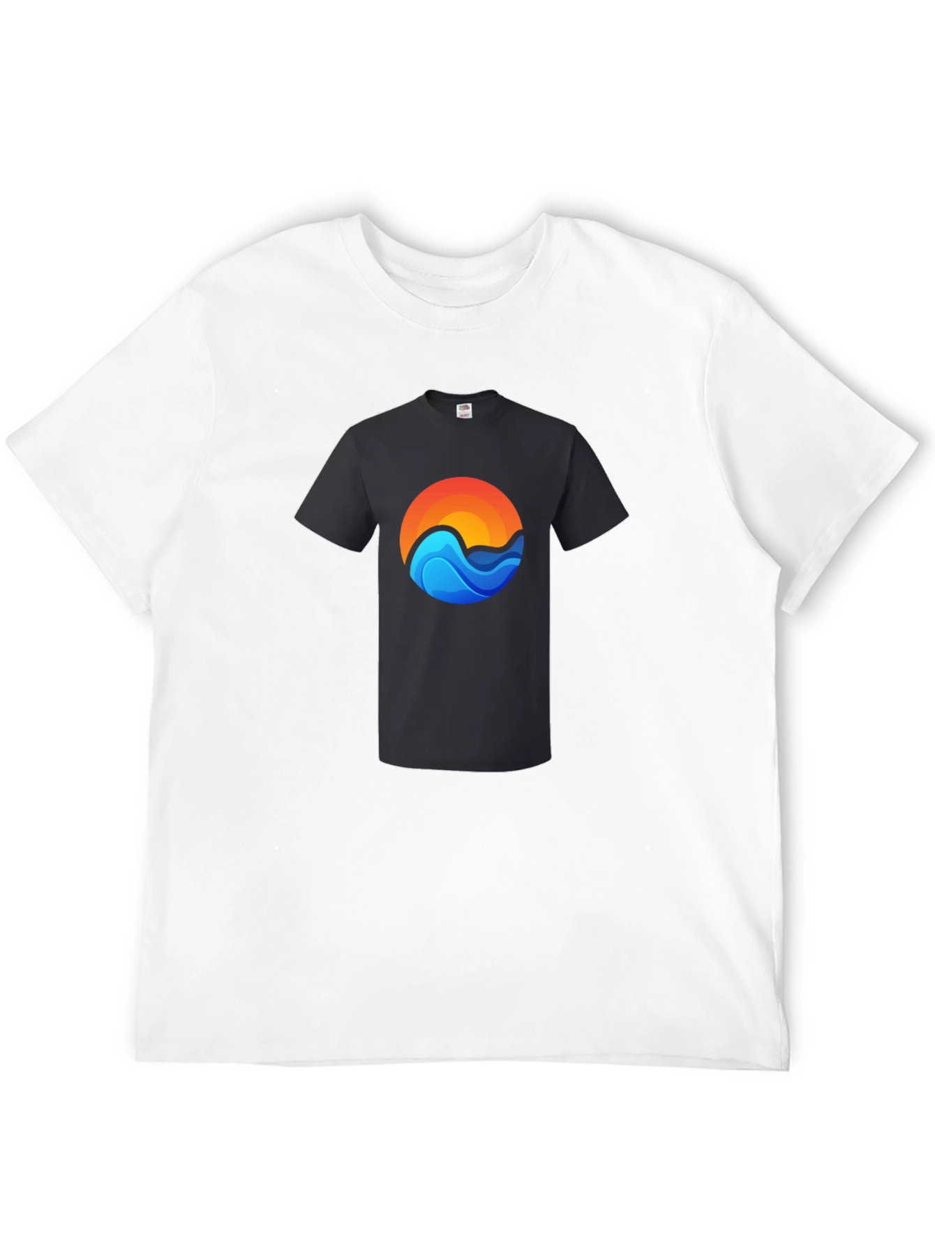 Sunset Wave Graphic Tee - Casual Comfort