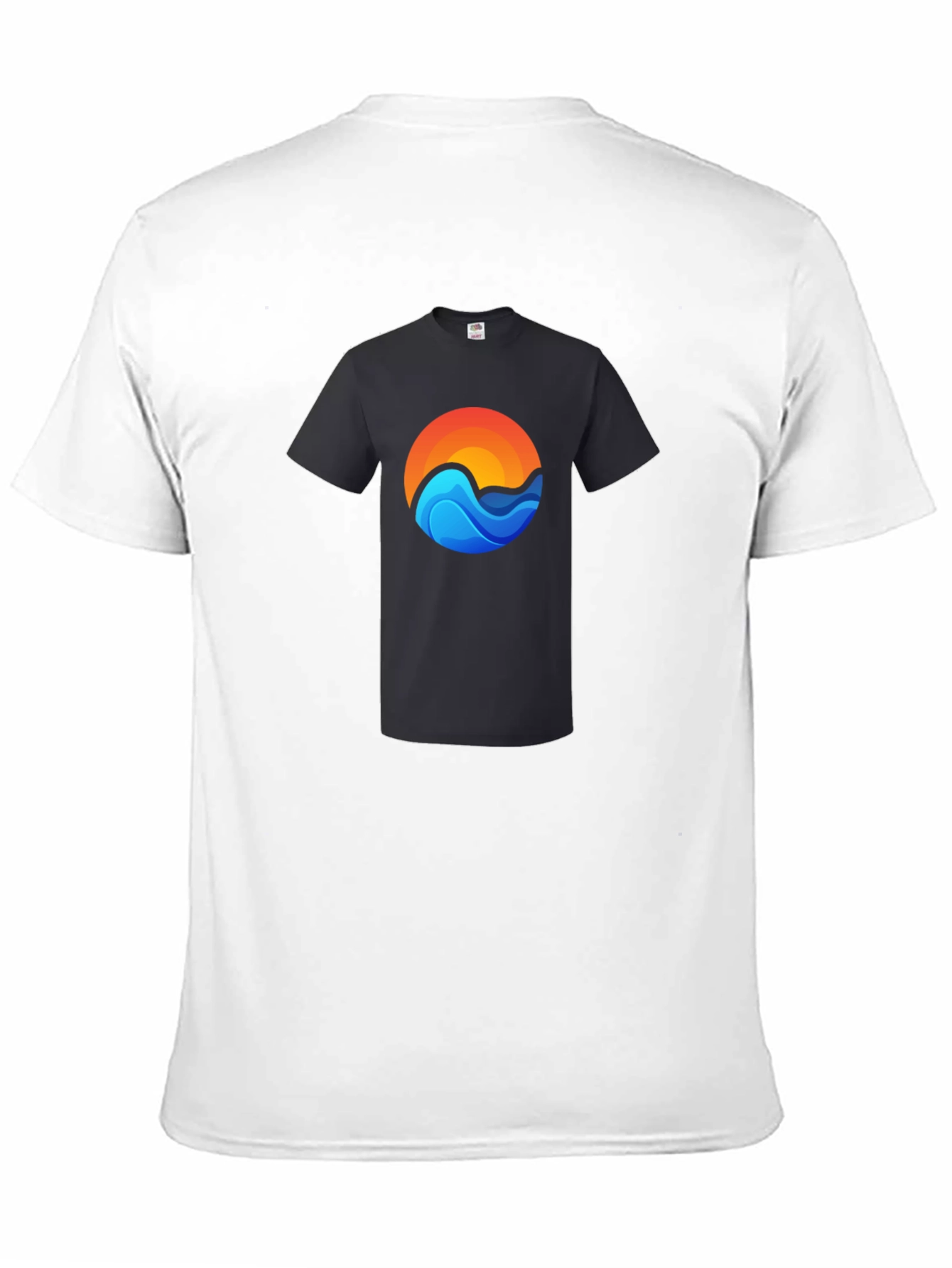 Sunset Wave Graphic Tee - Casual Comfort