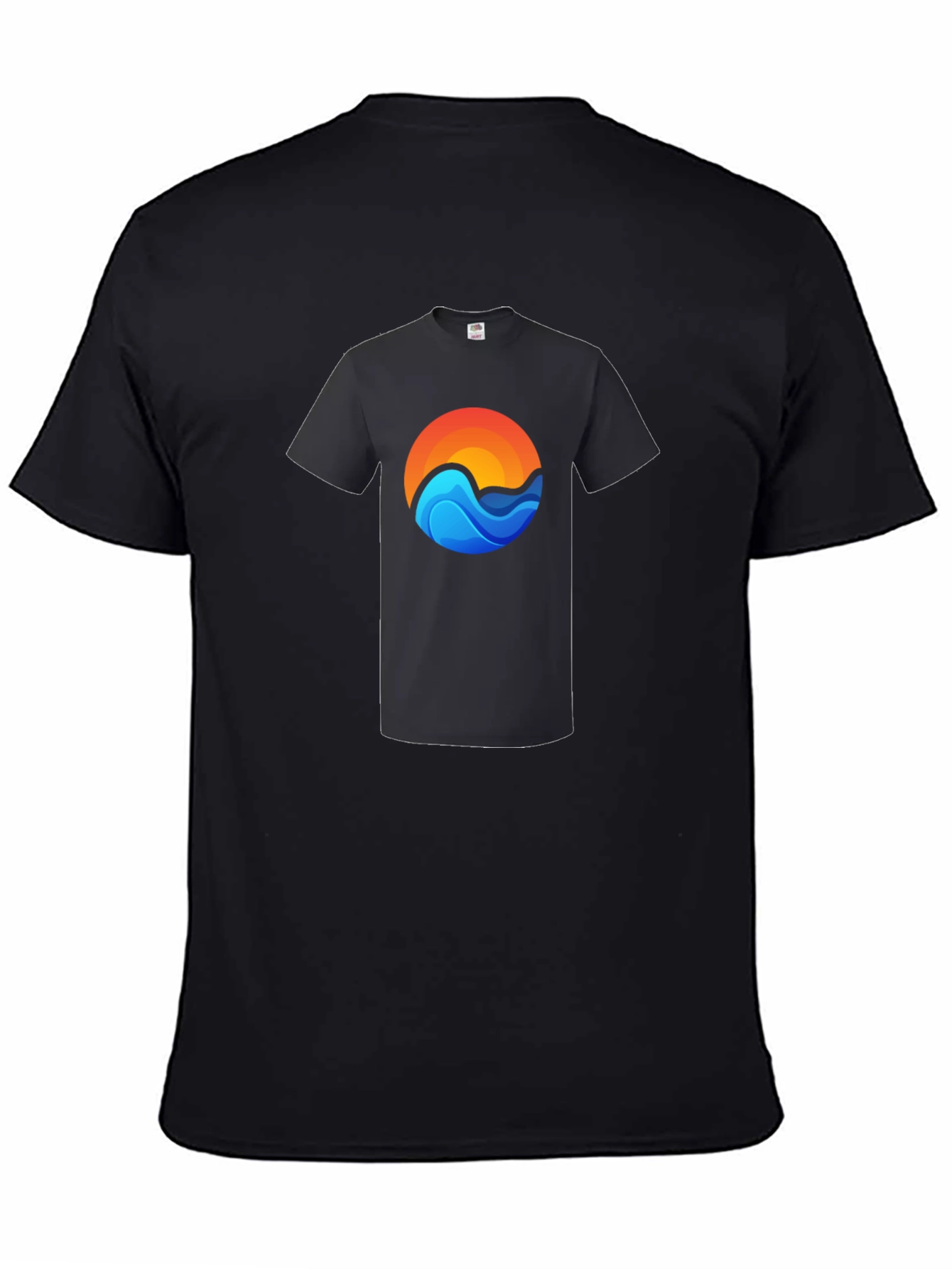 Sunset Wave Graphic Tee - Casual Comfort