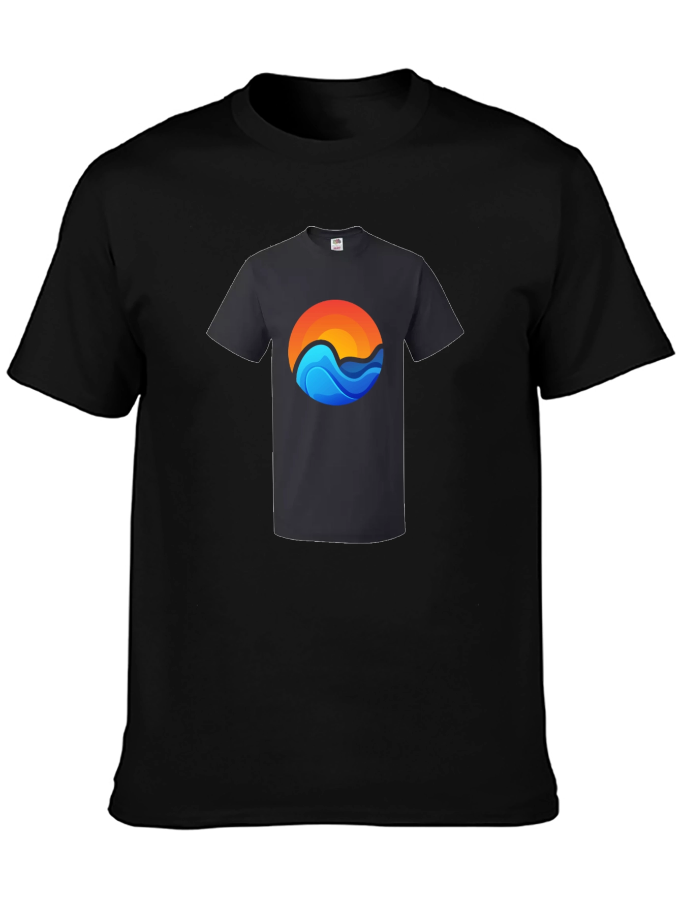Sunset Wave Graphic Tee - Casual Comfort
