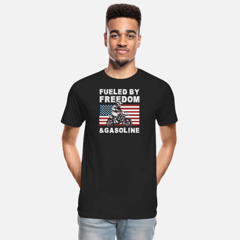 Dirt Bike American Flag Motocross Biker USA