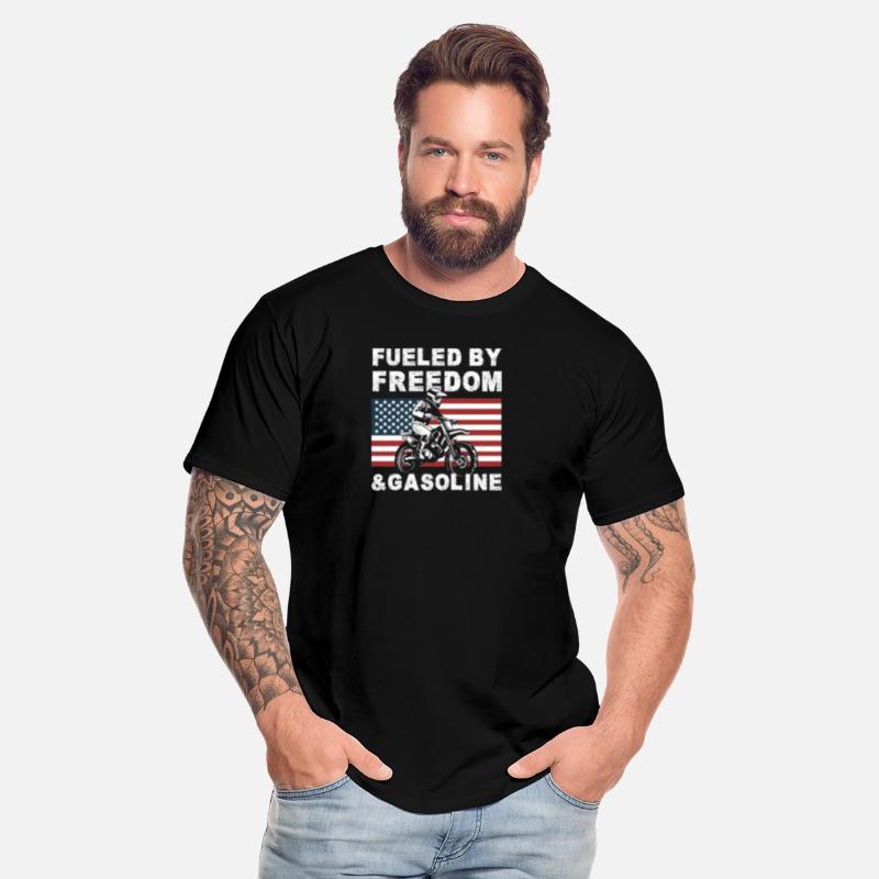 Dirt Bike American Flag Motocross Biker USA