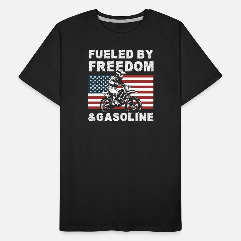 Dirt Bike American Flag Motocross Biker USA