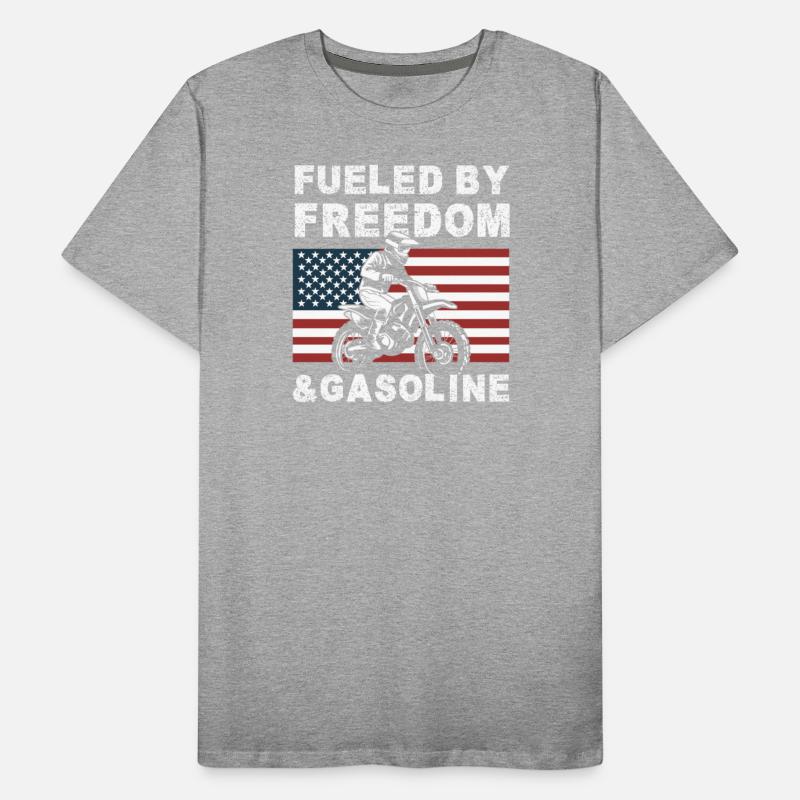 Dirt Bike American Flag Motocross Biker USA