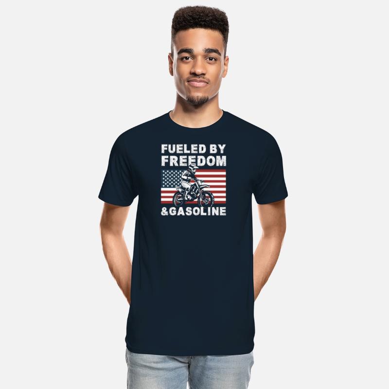 Dirt Bike American Flag Motocross Biker USA