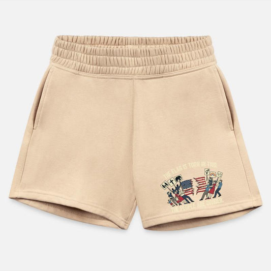 Divided Flag Protest Illustration