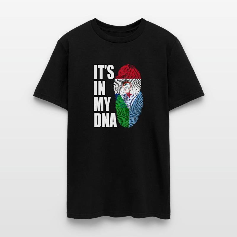 Djiboutian And Paraguayan Mix Heritage DNA Flag