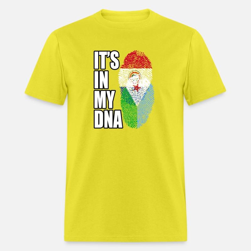 Djiboutian And Paraguayan Mix Heritage DNA Flag