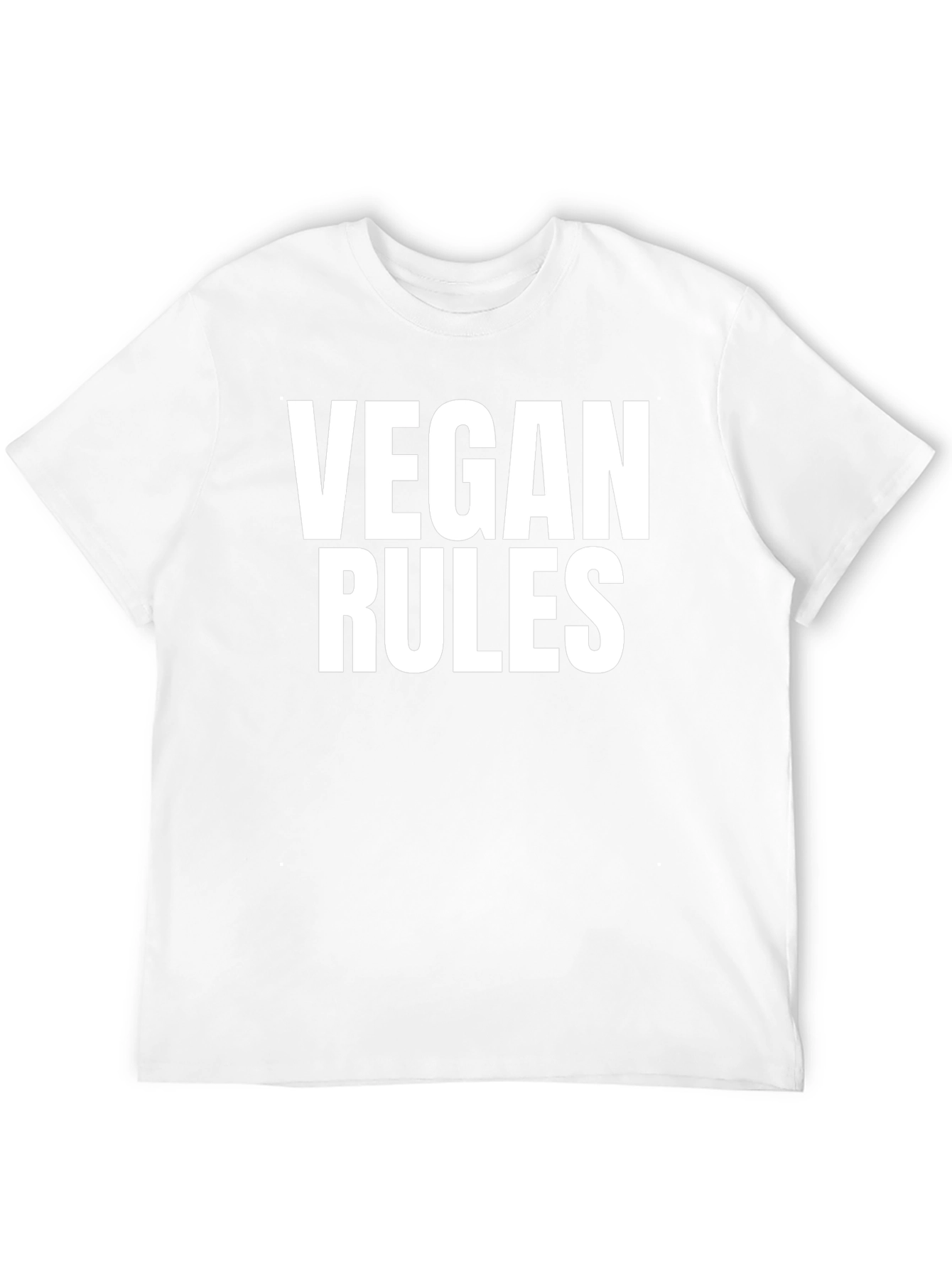 Vegan Rules T-Shirt - Bold Vegan Statement Tee