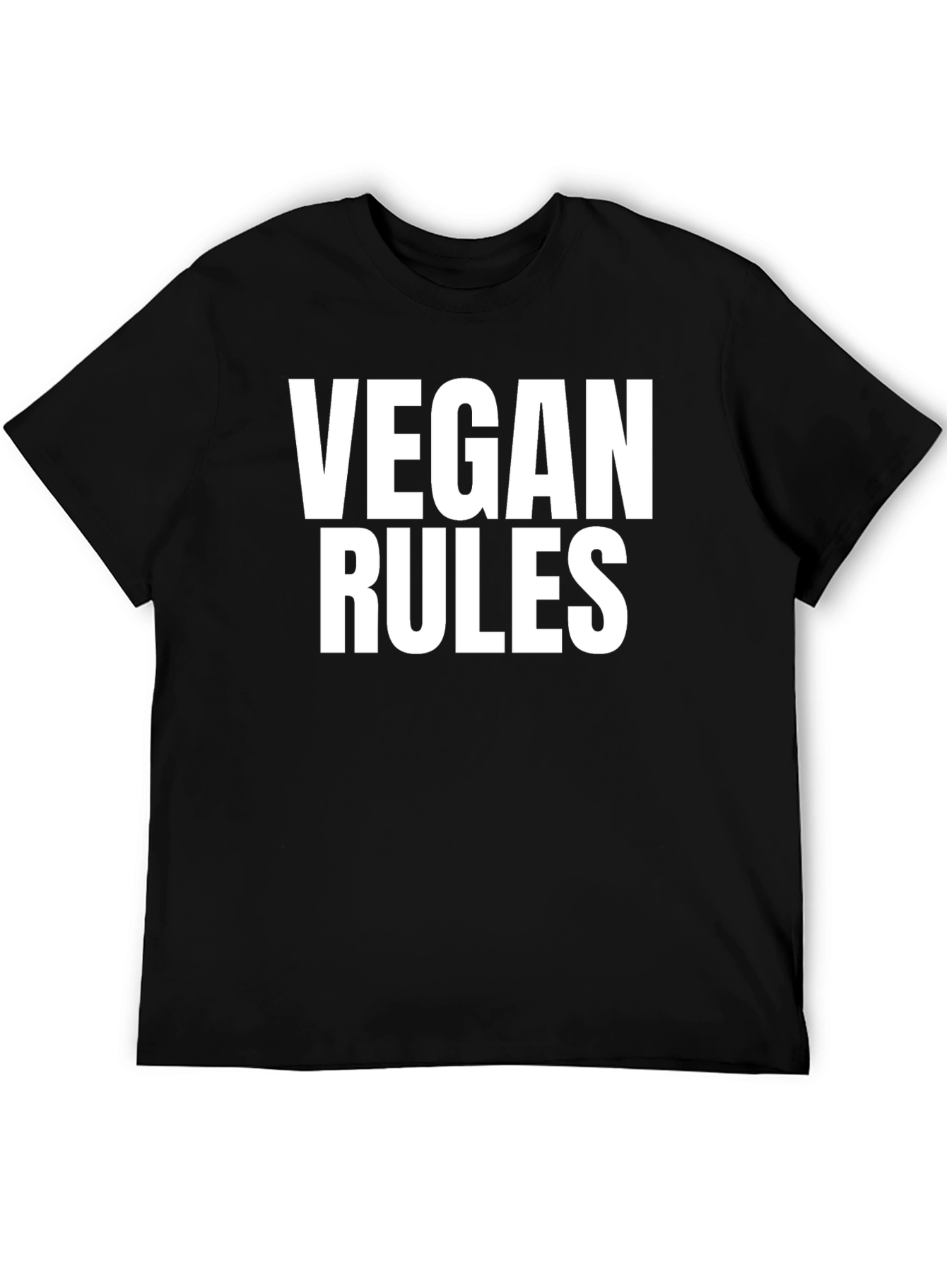 Vegan Rules T-Shirt - Bold Vegan Statement Tee