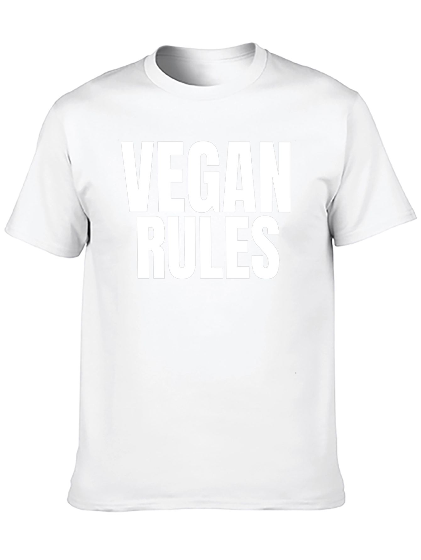 Vegan Rules T-Shirt - Bold Vegan Statement Tee