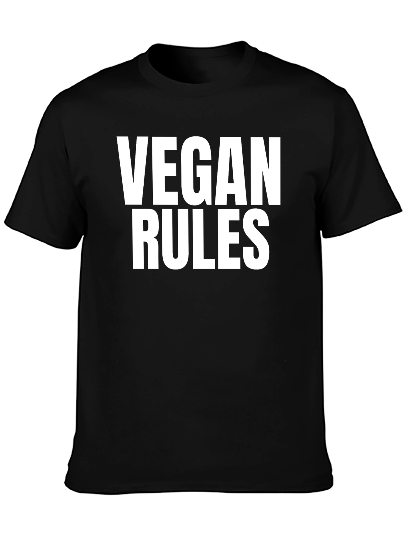 Vegan Rules T-Shirt - Bold Vegan Statement Tee