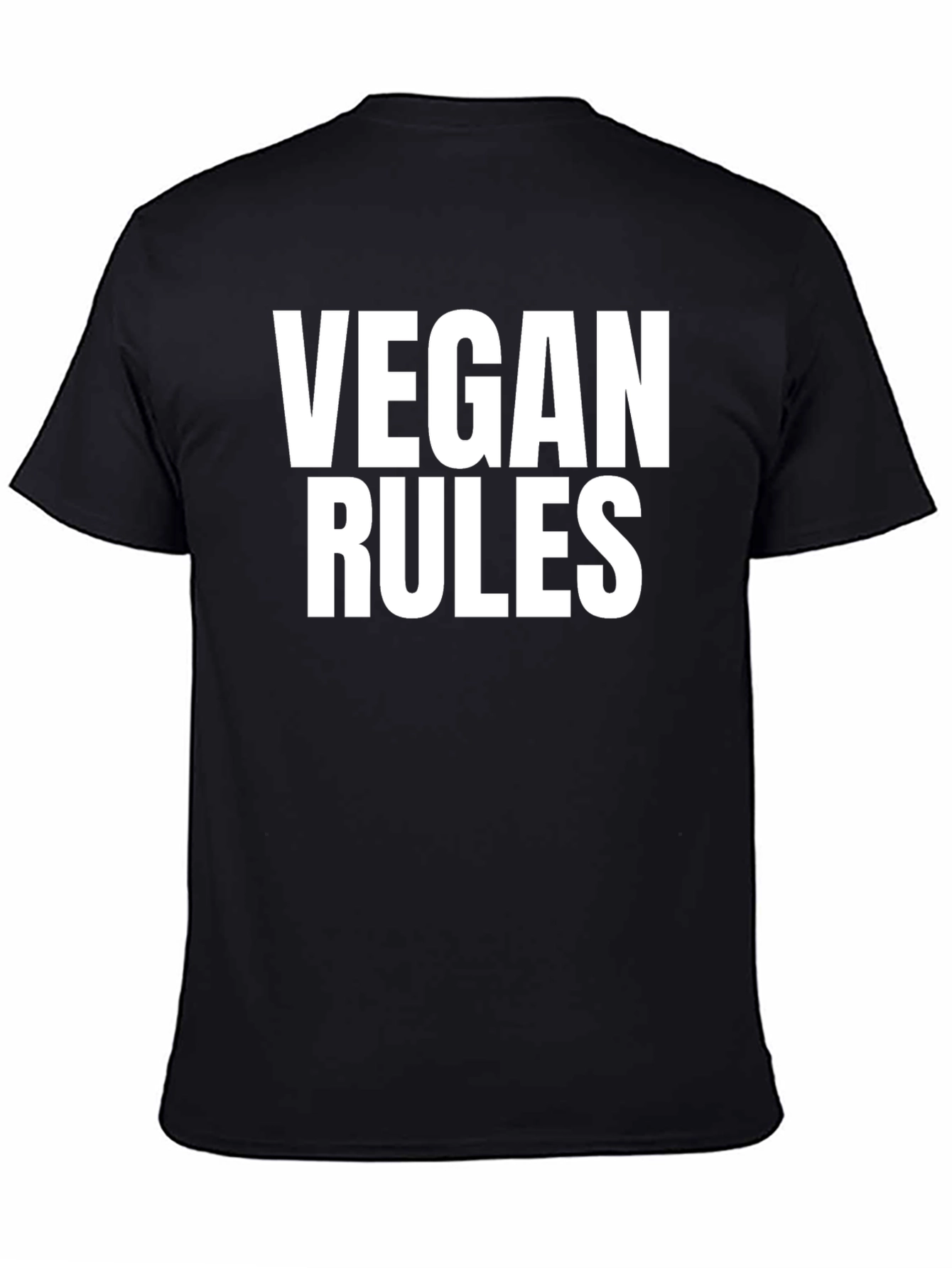 Vegan Rules T-Shirt - Bold Vegan Statement Tee