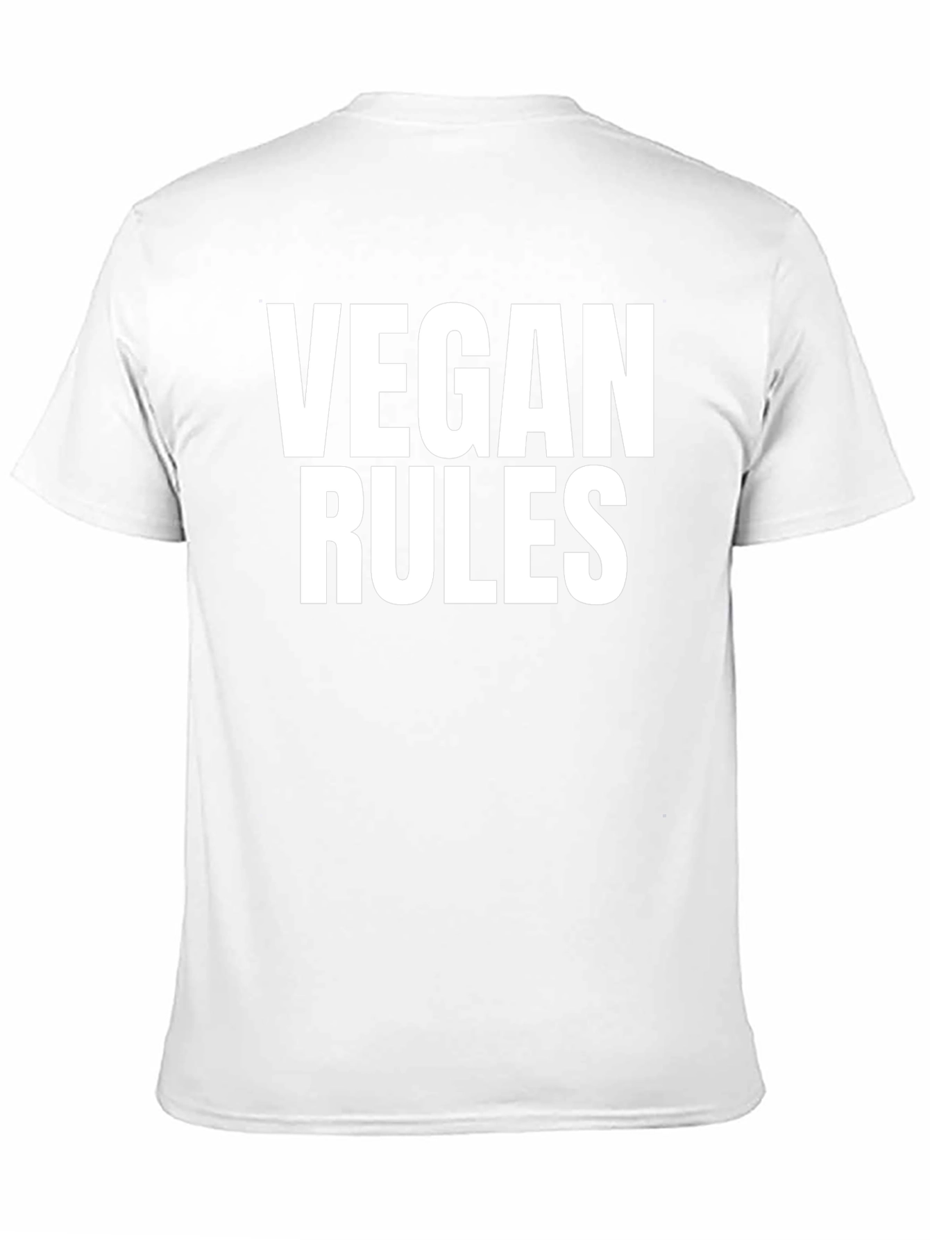 Vegan Rules T-Shirt - Bold Vegan Statement Tee