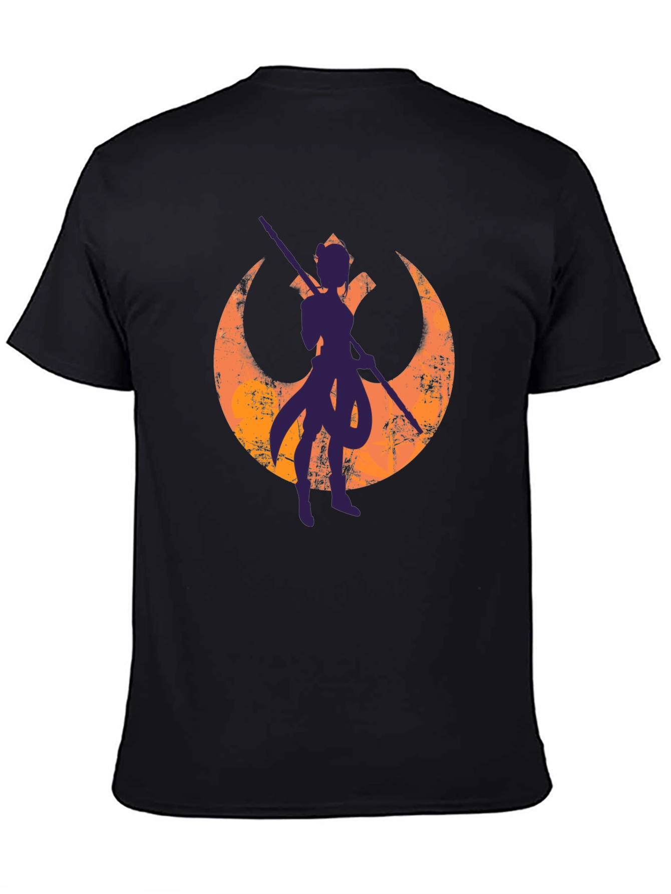 Star Wars Ahsoka Rebel Symbol Black T-Shirt