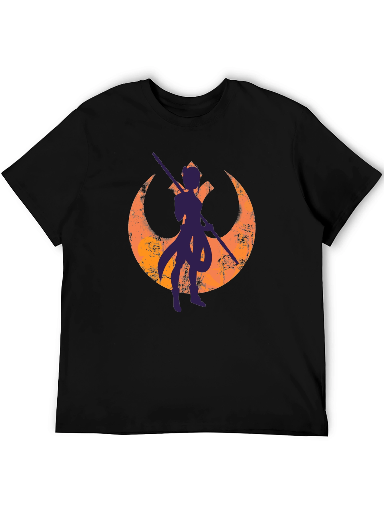 Star Wars Ahsoka Rebel Symbol Black T-Shirt