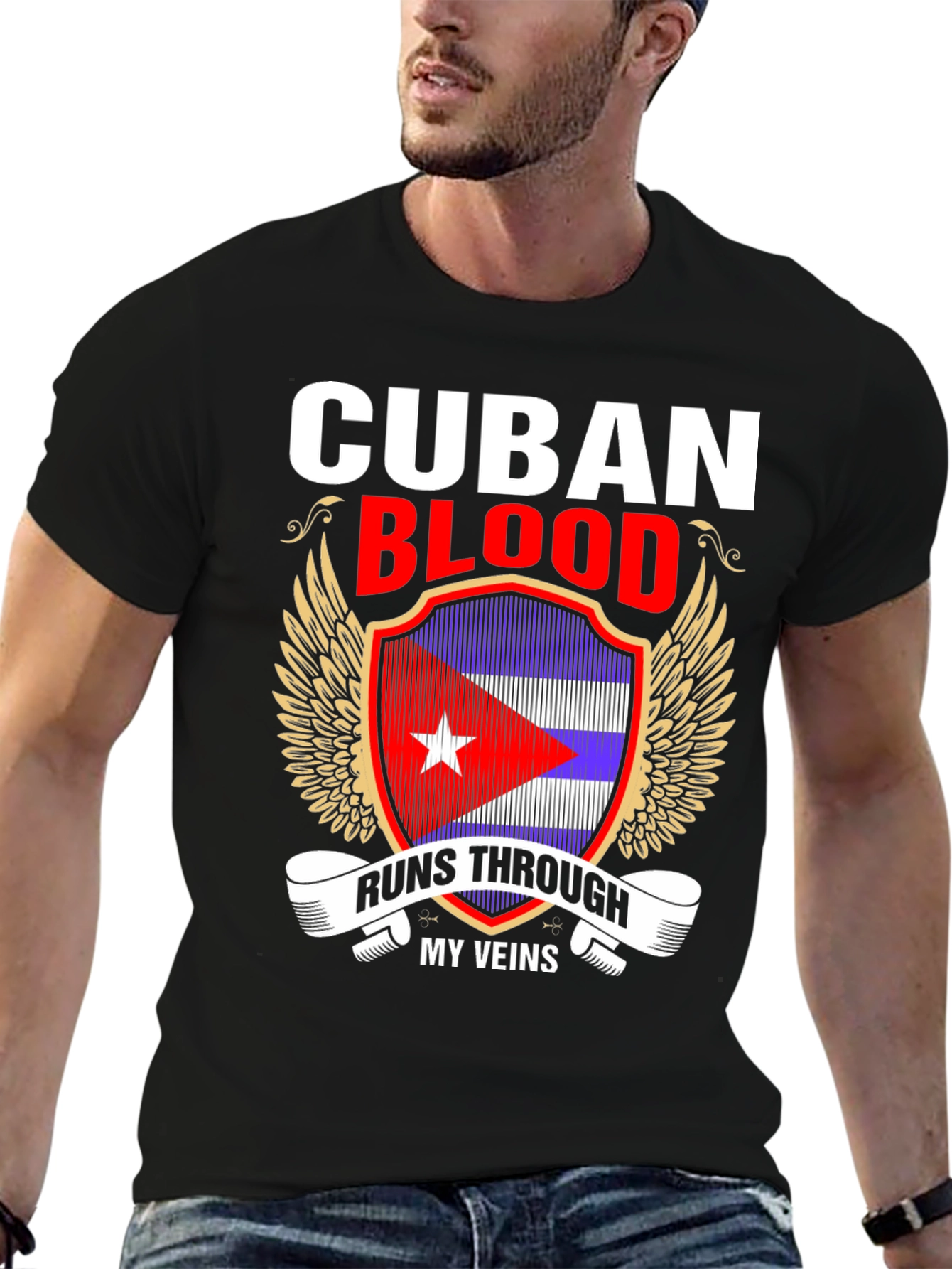 Cuban Blood Runs Through My Veins T-Shirt