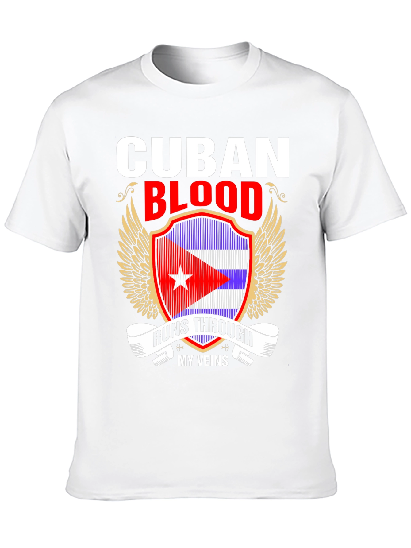 Cuban Blood Runs Through My Veins T-Shirt