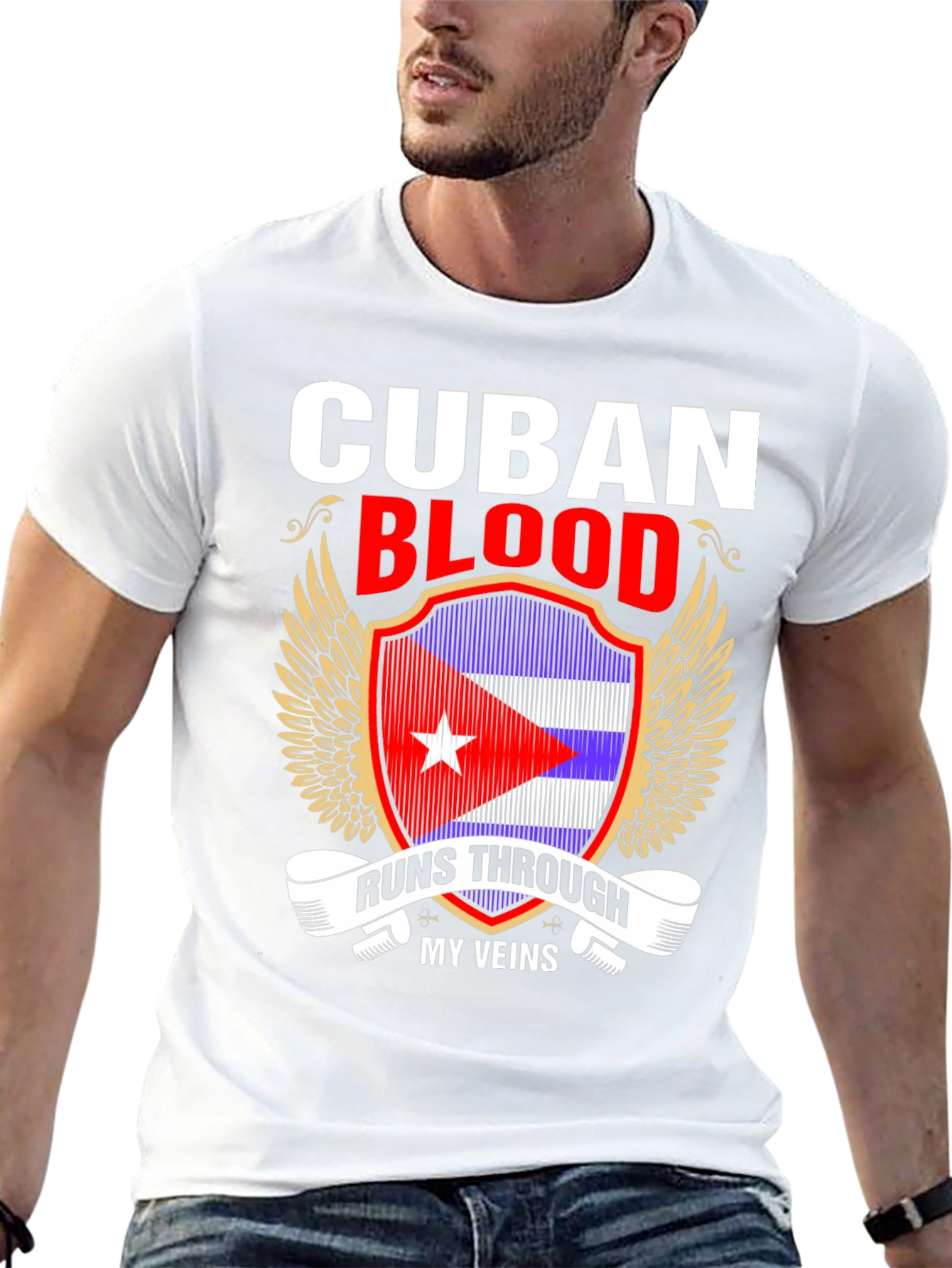 Cuban Blood Runs Through My Veins T-Shirt