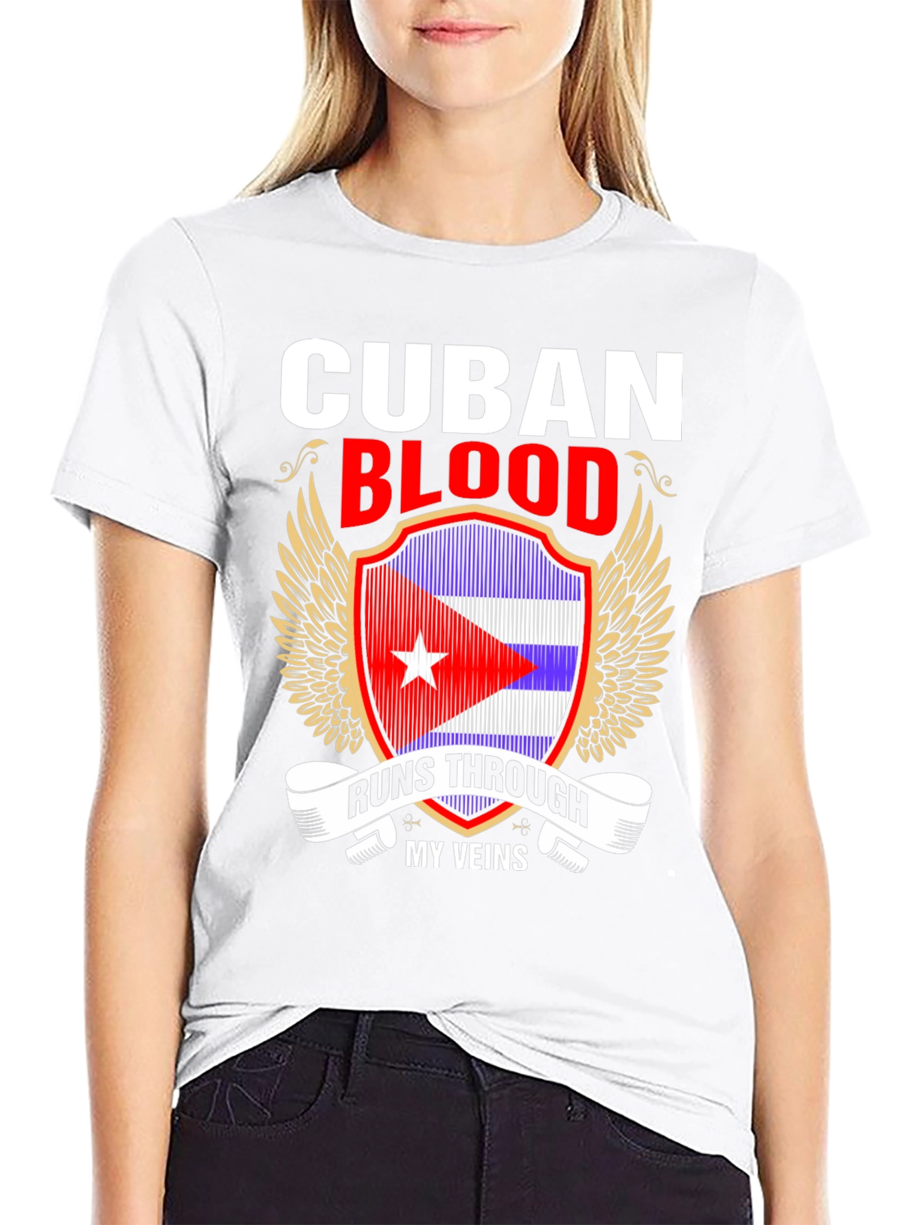 Cuban Blood Runs Through My Veins T-Shirt