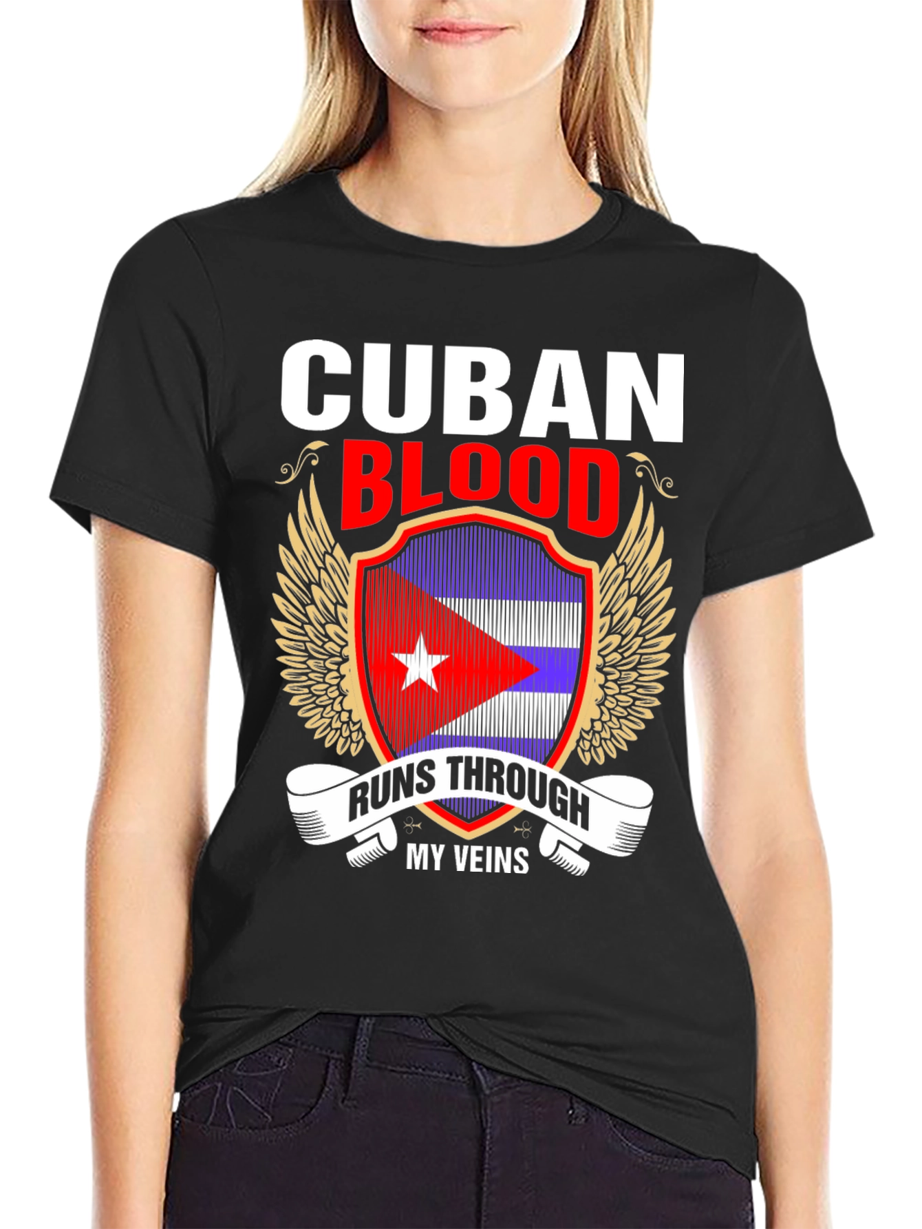 Cuban Blood Runs Through My Veins T-Shirt