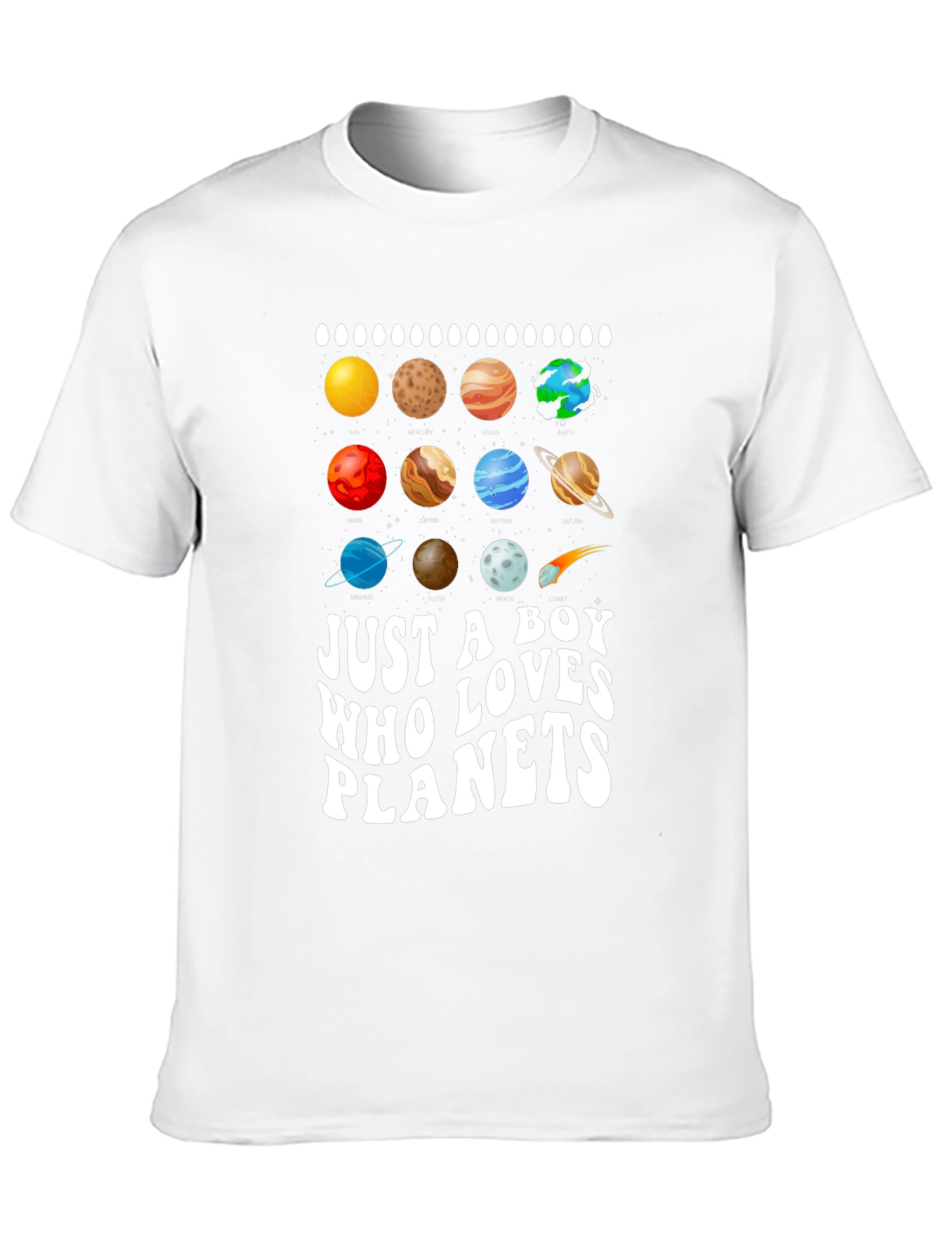 Boy Who Loves Planets T-Shirt