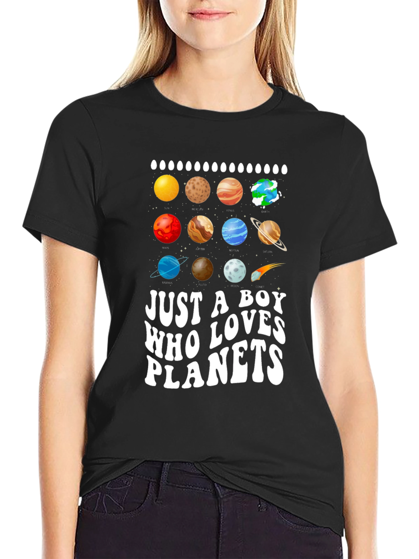 Boy Who Loves Planets T-Shirt