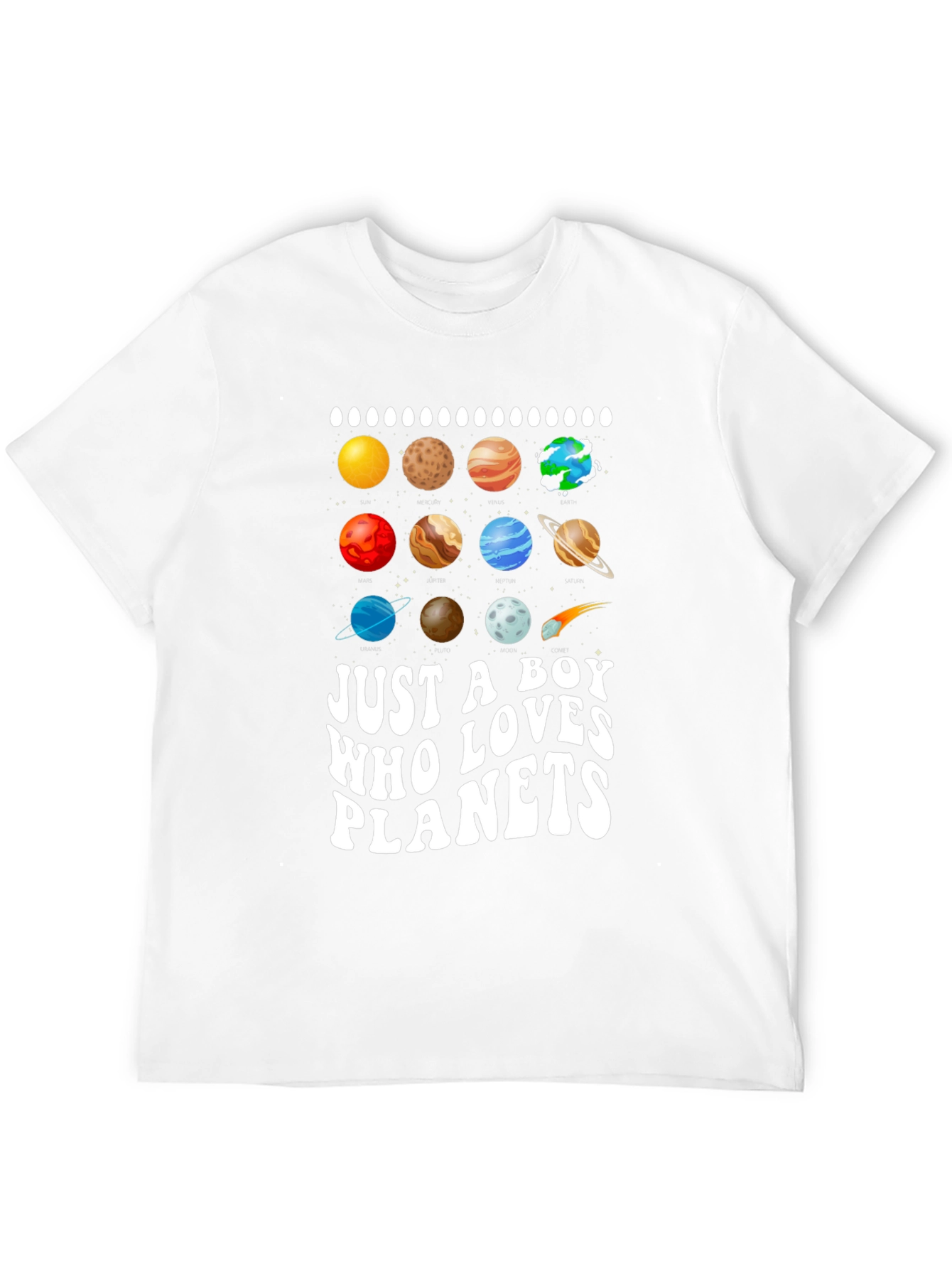 Boy Who Loves Planets T-Shirt
