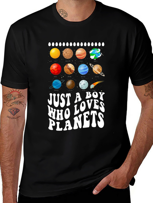 Boy Who Loves Planets T-Shirt