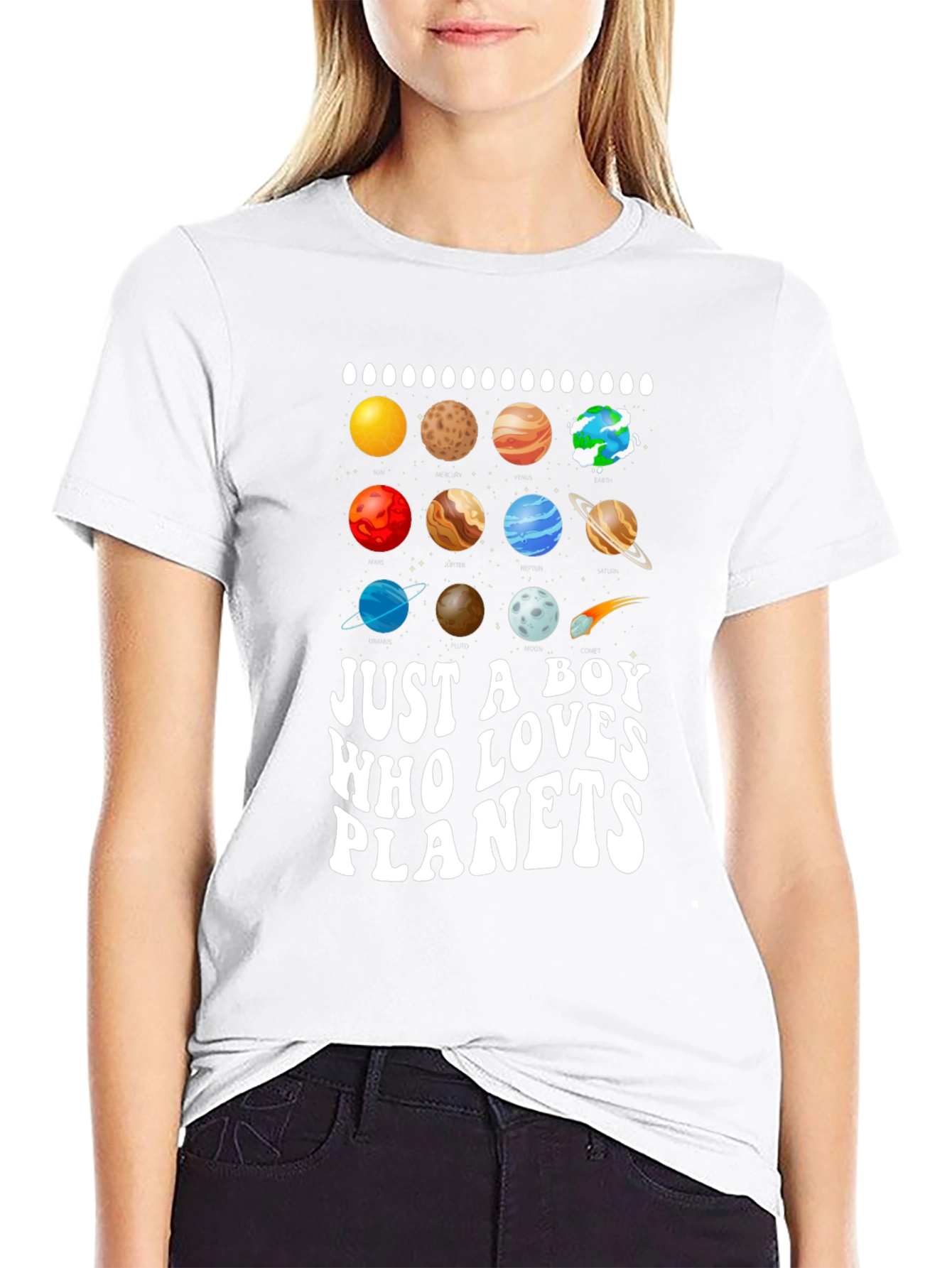 Boy Who Loves Planets T-Shirt