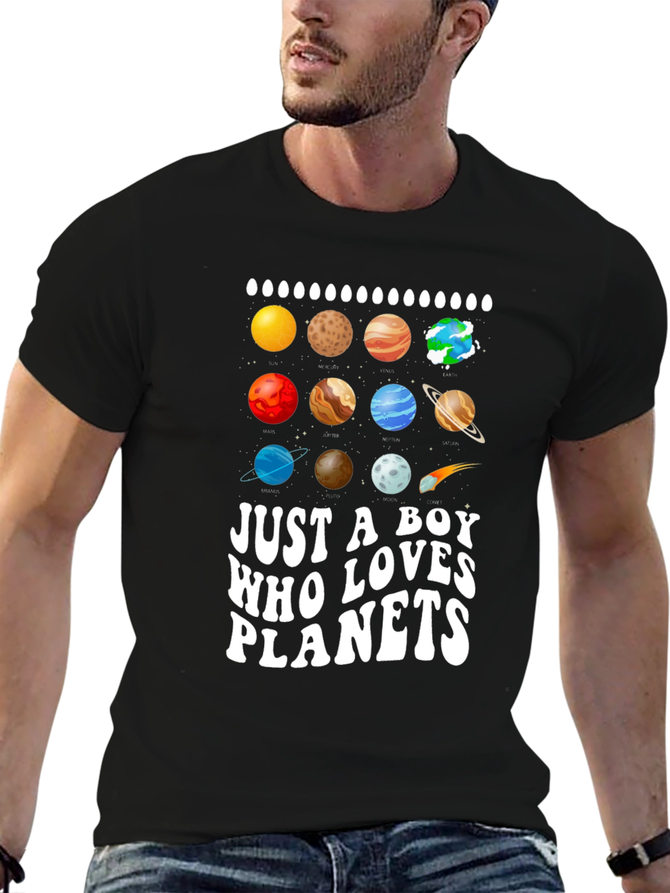Boy Who Loves Planets T-Shirt