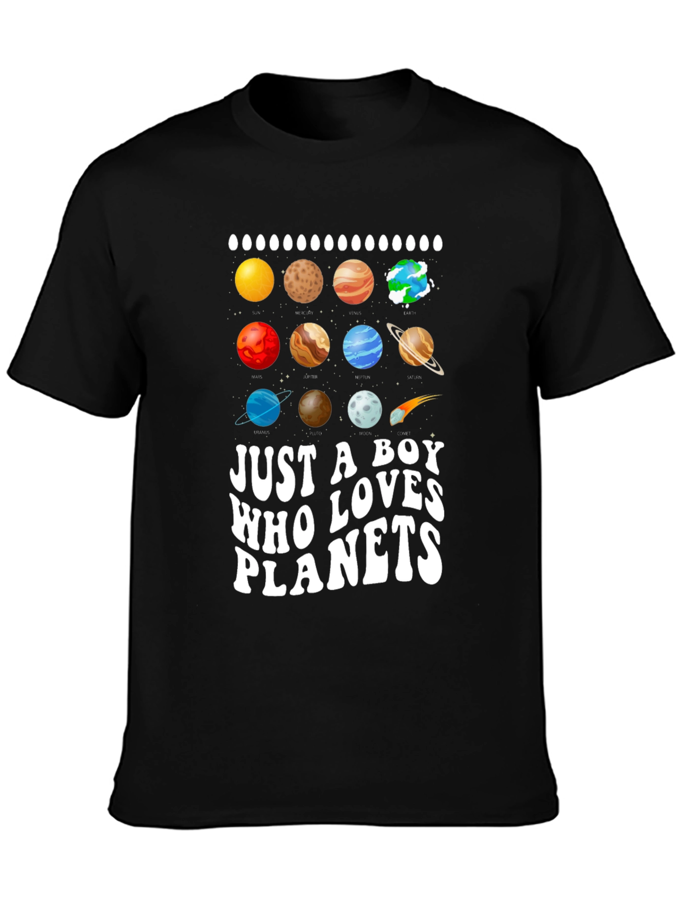 Boy Who Loves Planets T-Shirt