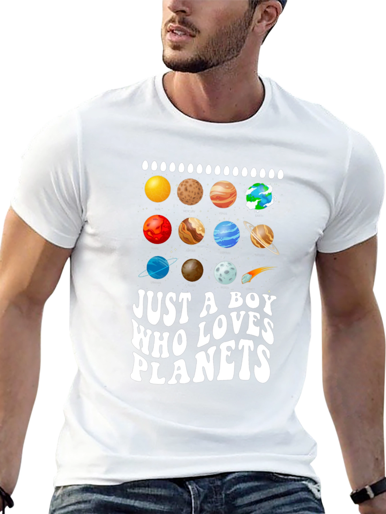 Boy Who Loves Planets T-Shirt