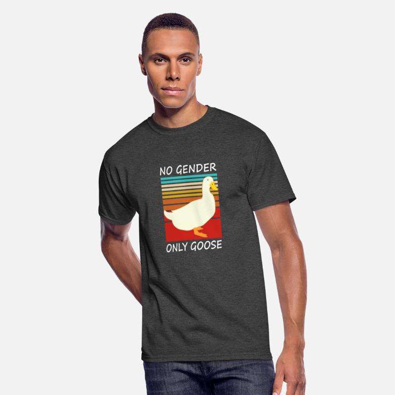 Duck No Gender Only Goose Cool Slogan Dark Tees