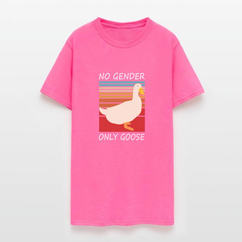 Duck No Gender Only Goose Cool Slogan Dark Tees