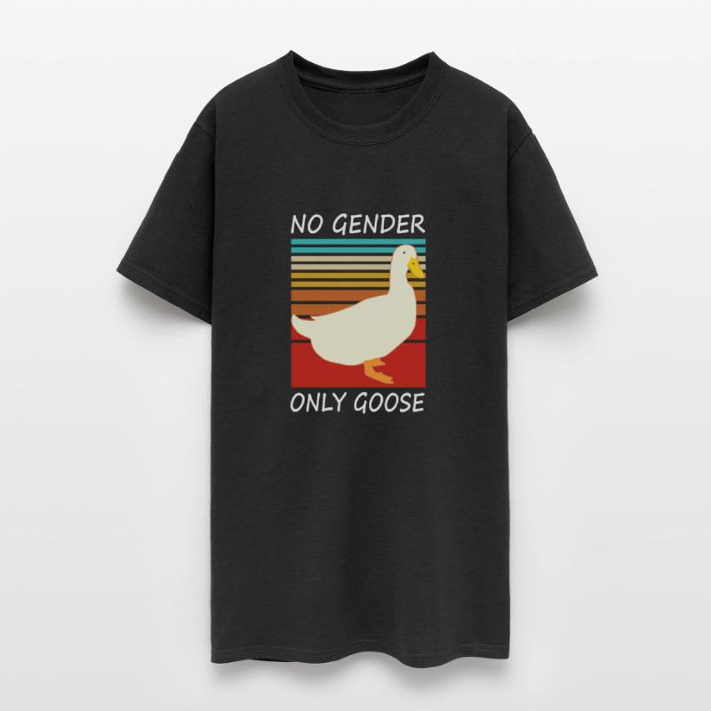 Duck No Gender Only Goose Cool Slogan Dark Tees