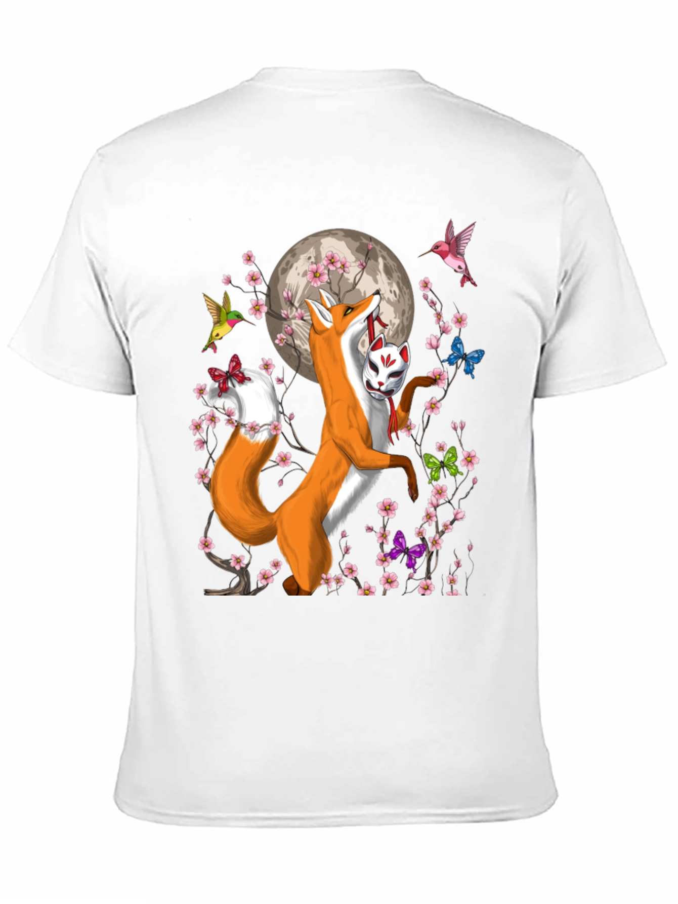 Fox & Mask Graphic T-Shirt - Unisex