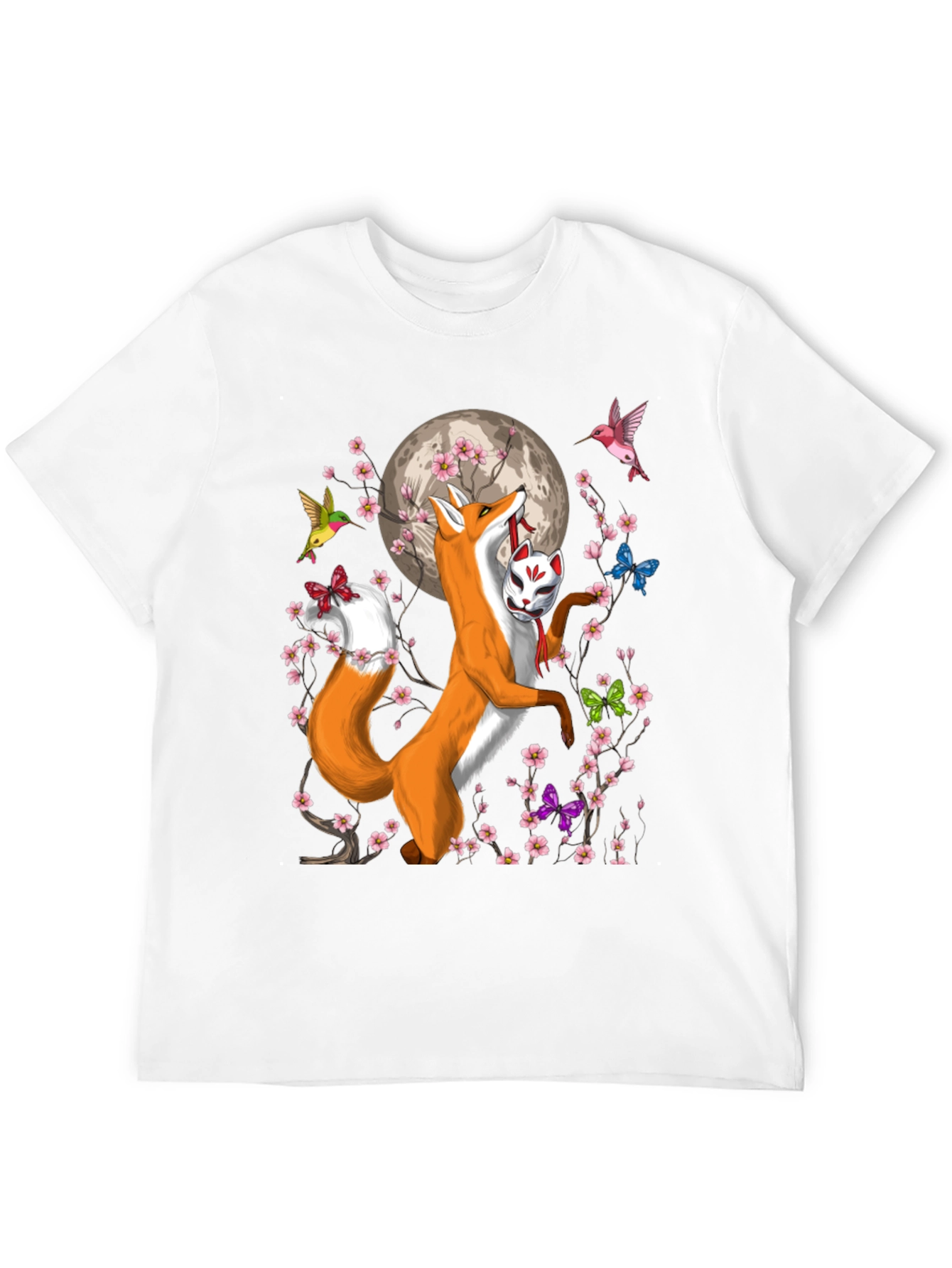 Fox & Mask Graphic T-Shirt - Unisex