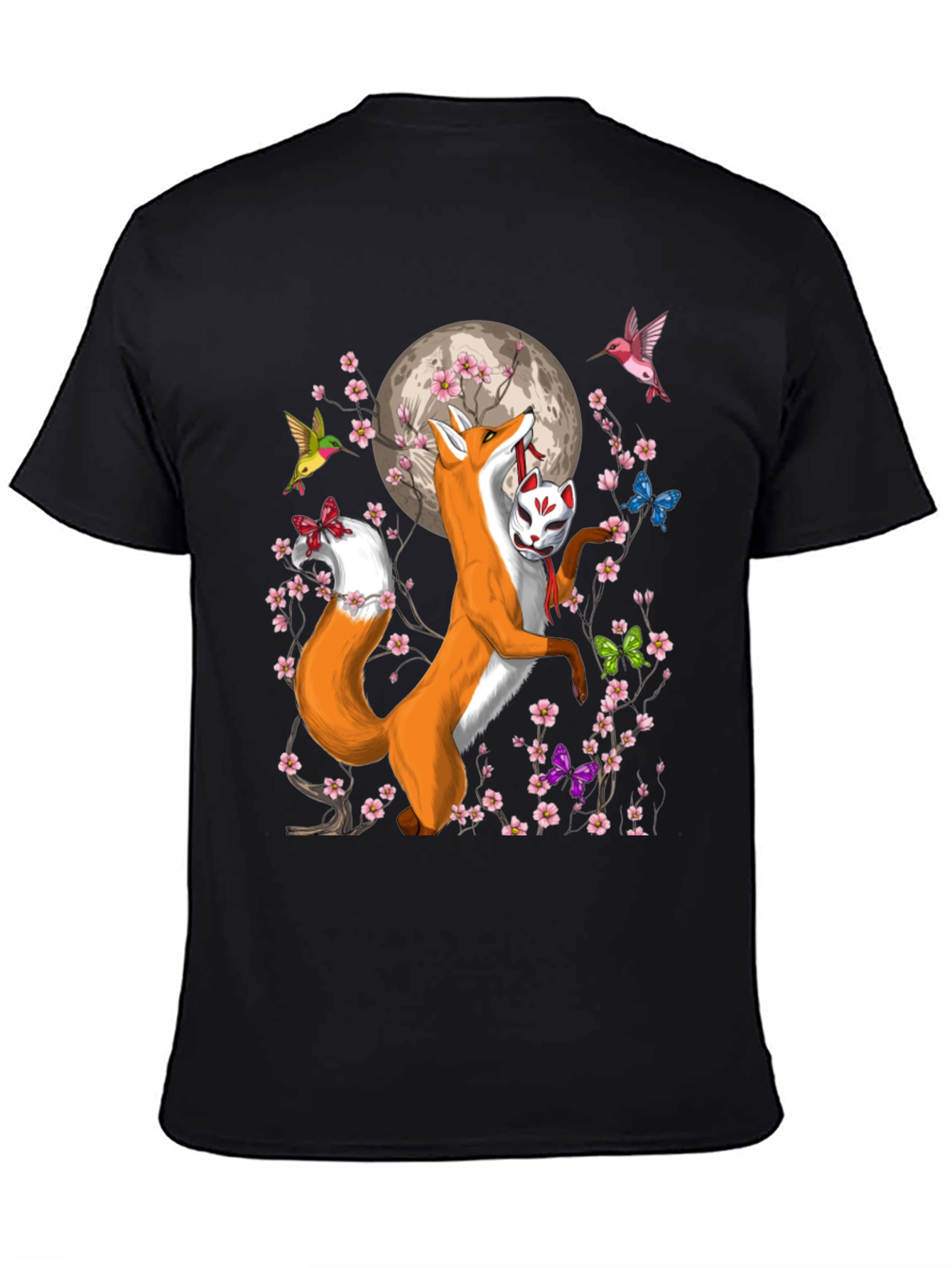 Fox & Mask Graphic T-Shirt - Unisex