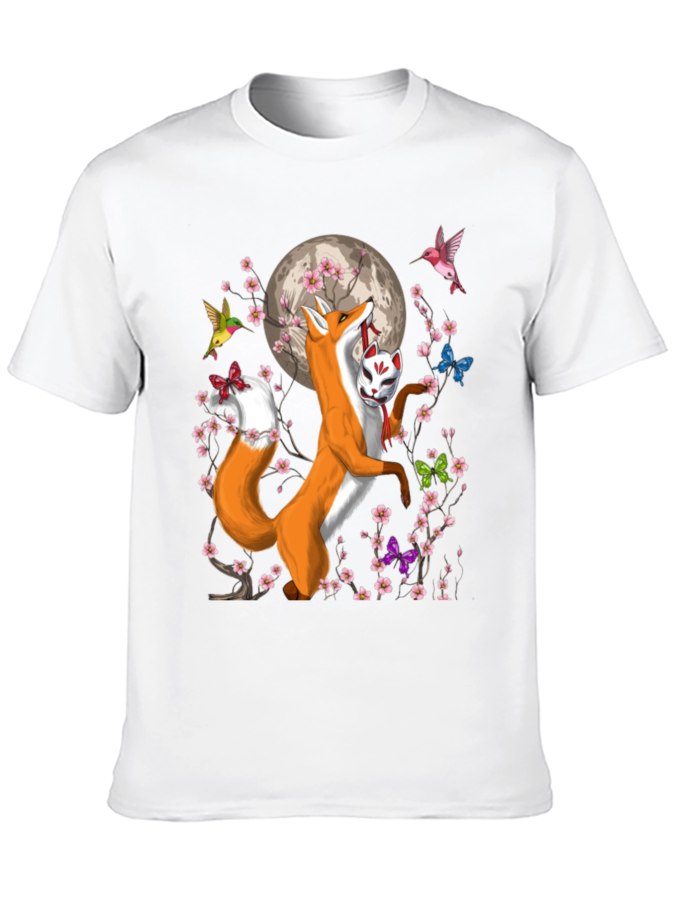 Fox & Mask Graphic T-Shirt - Unisex