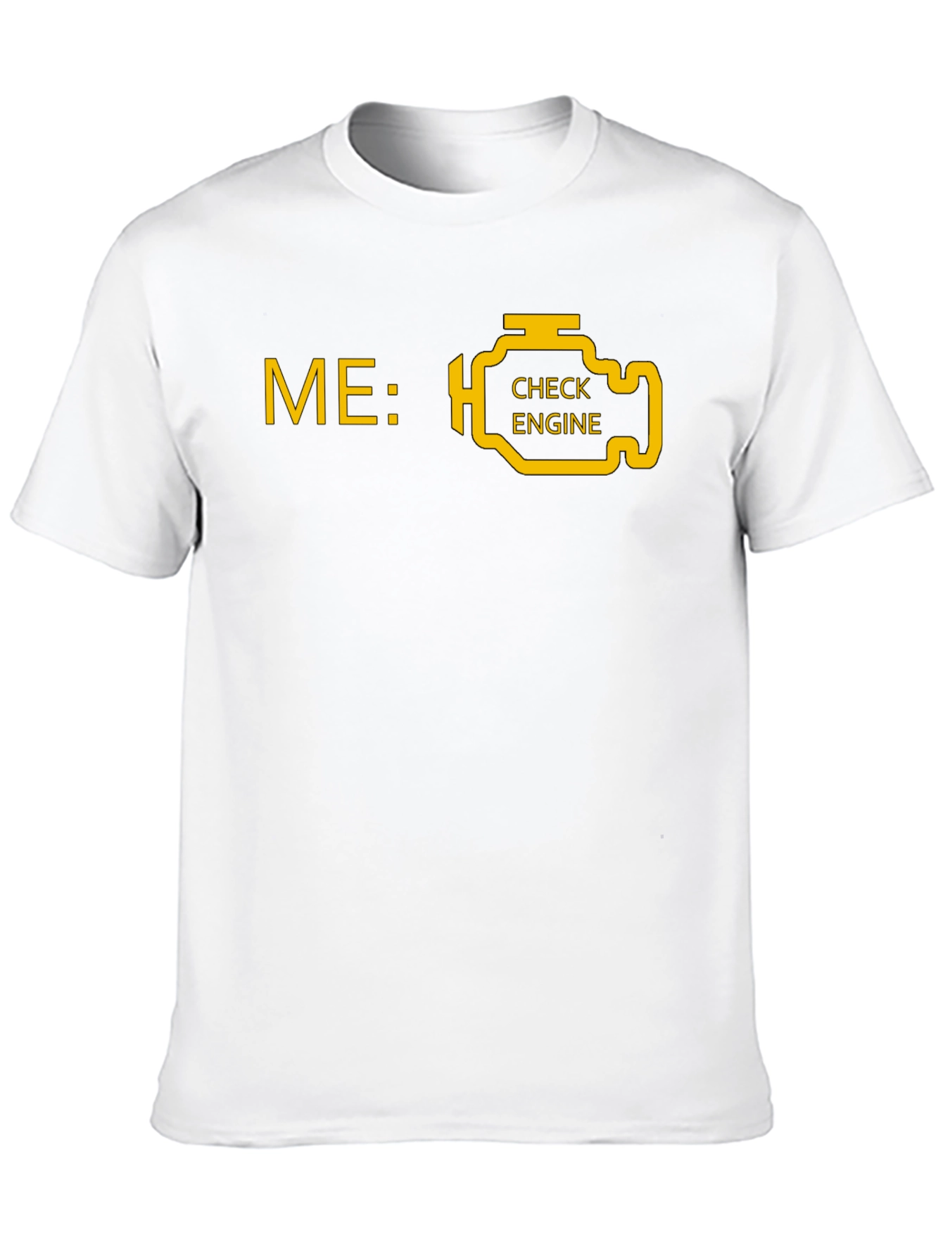 Check Engine T-Shirt - Funny Car Mechanic Tee