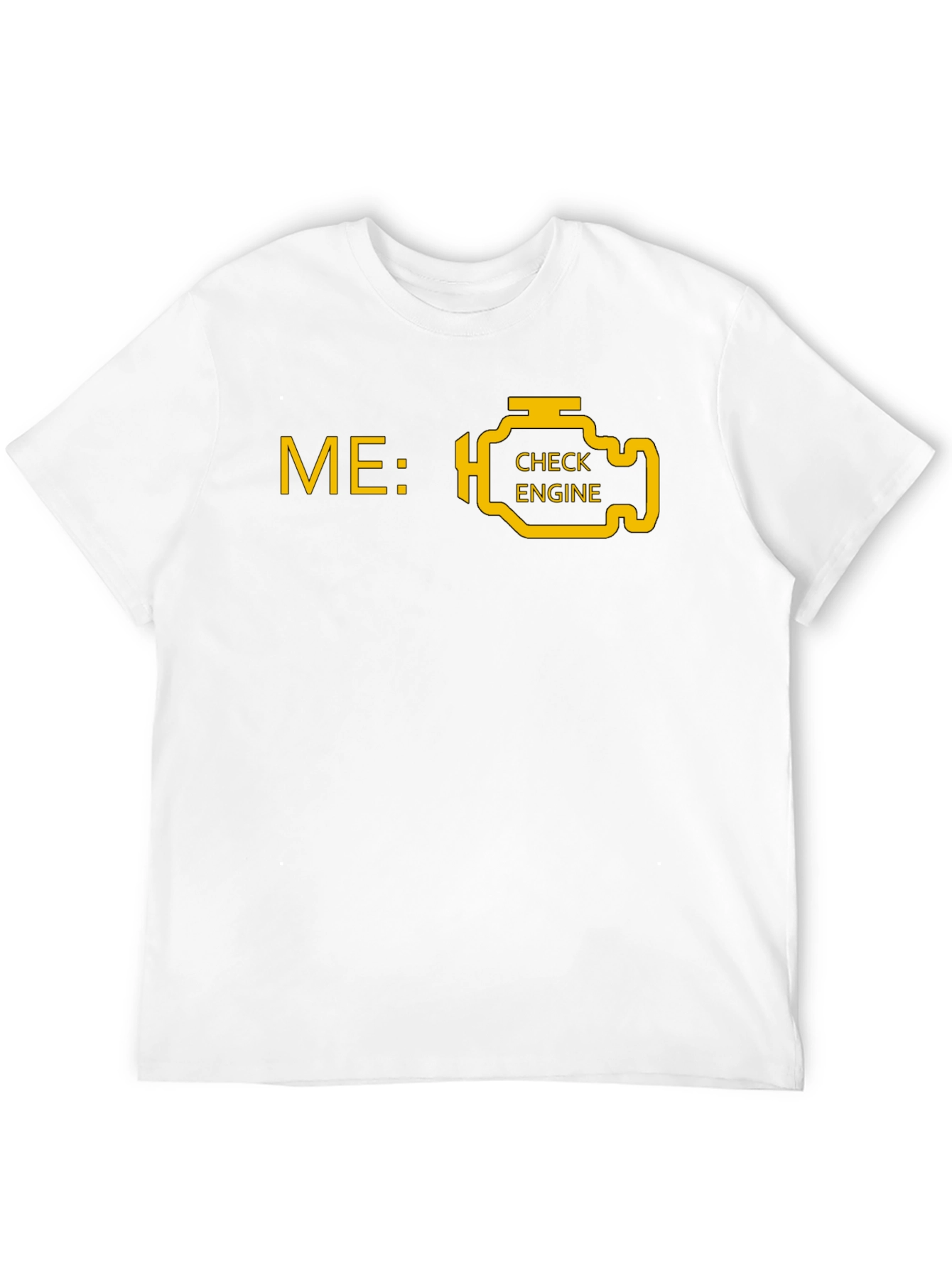 Check Engine T-Shirt - Funny Car Mechanic Tee
