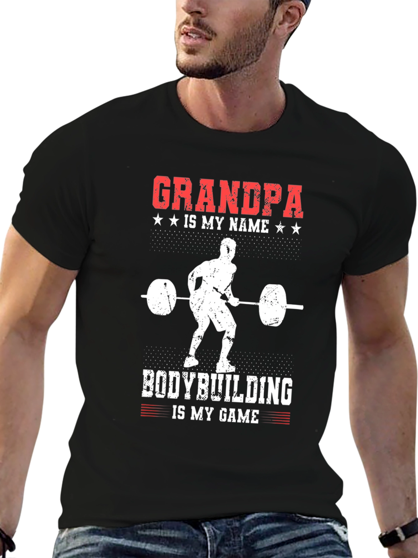 Grandpa Bodybuilding T-Shirt - Weightlifting Gym Tee
