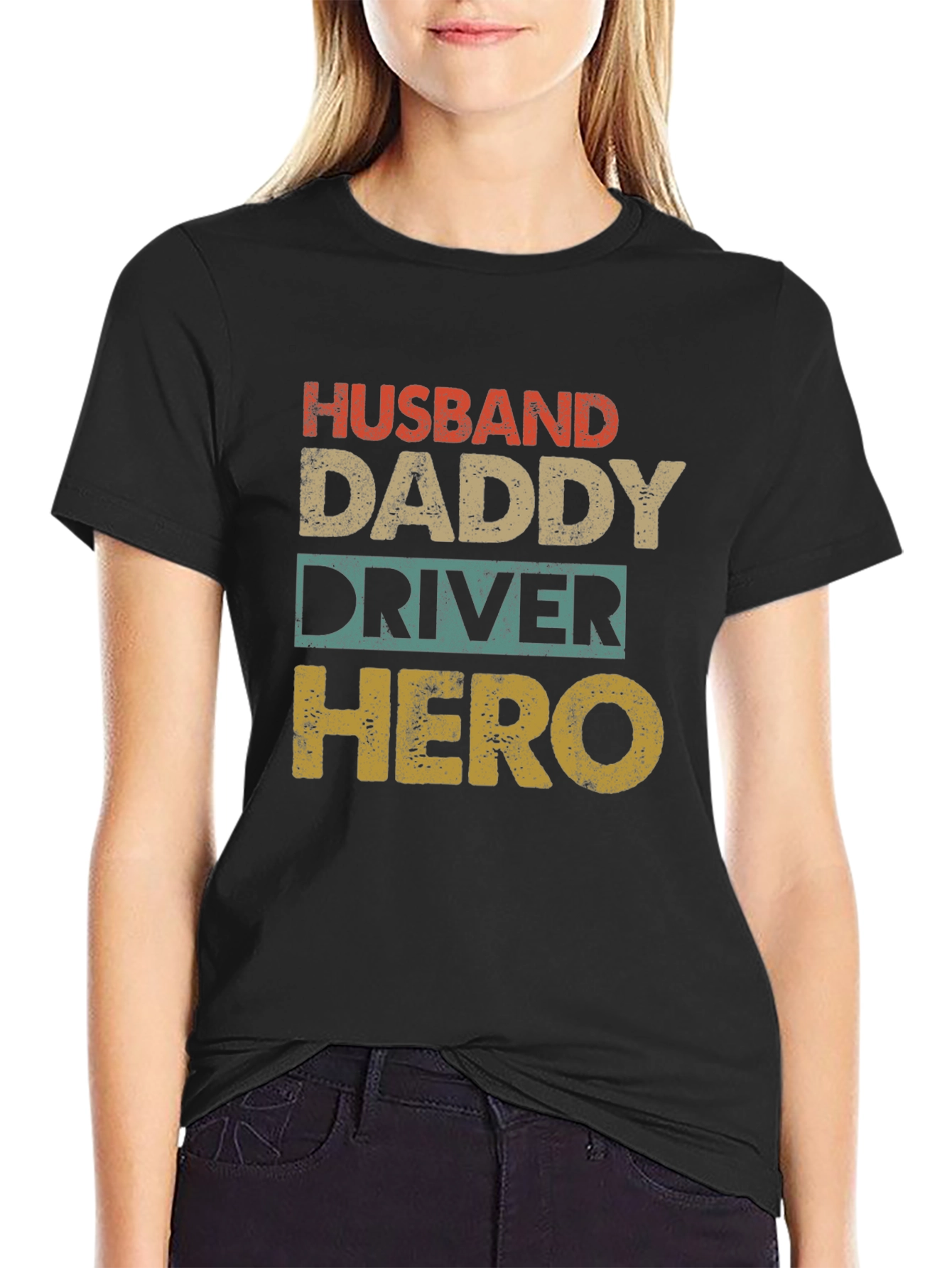 Husband Daddy Driver Hero Graphic Tee
