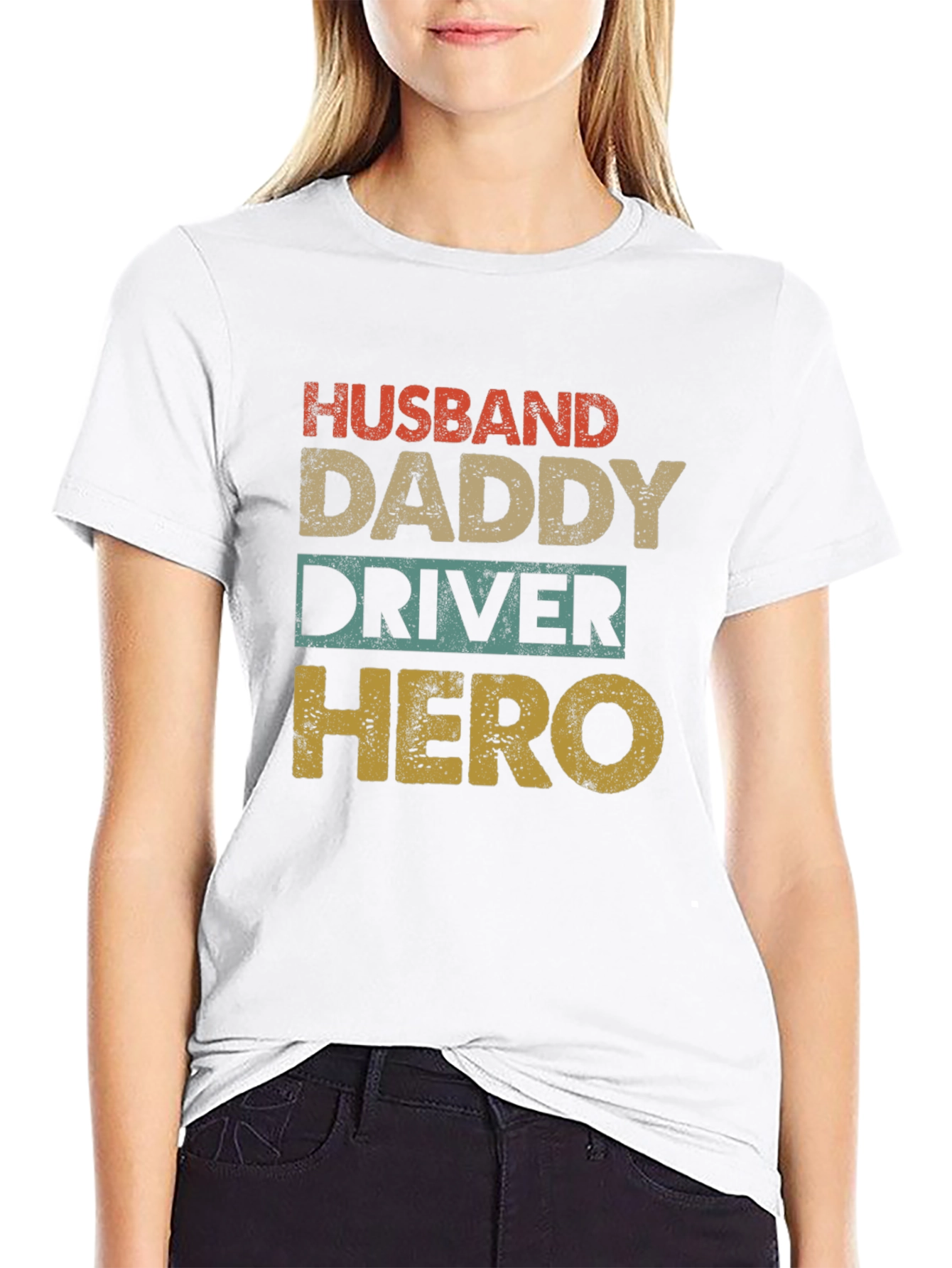 Husband Daddy Driver Hero Graphic Tee