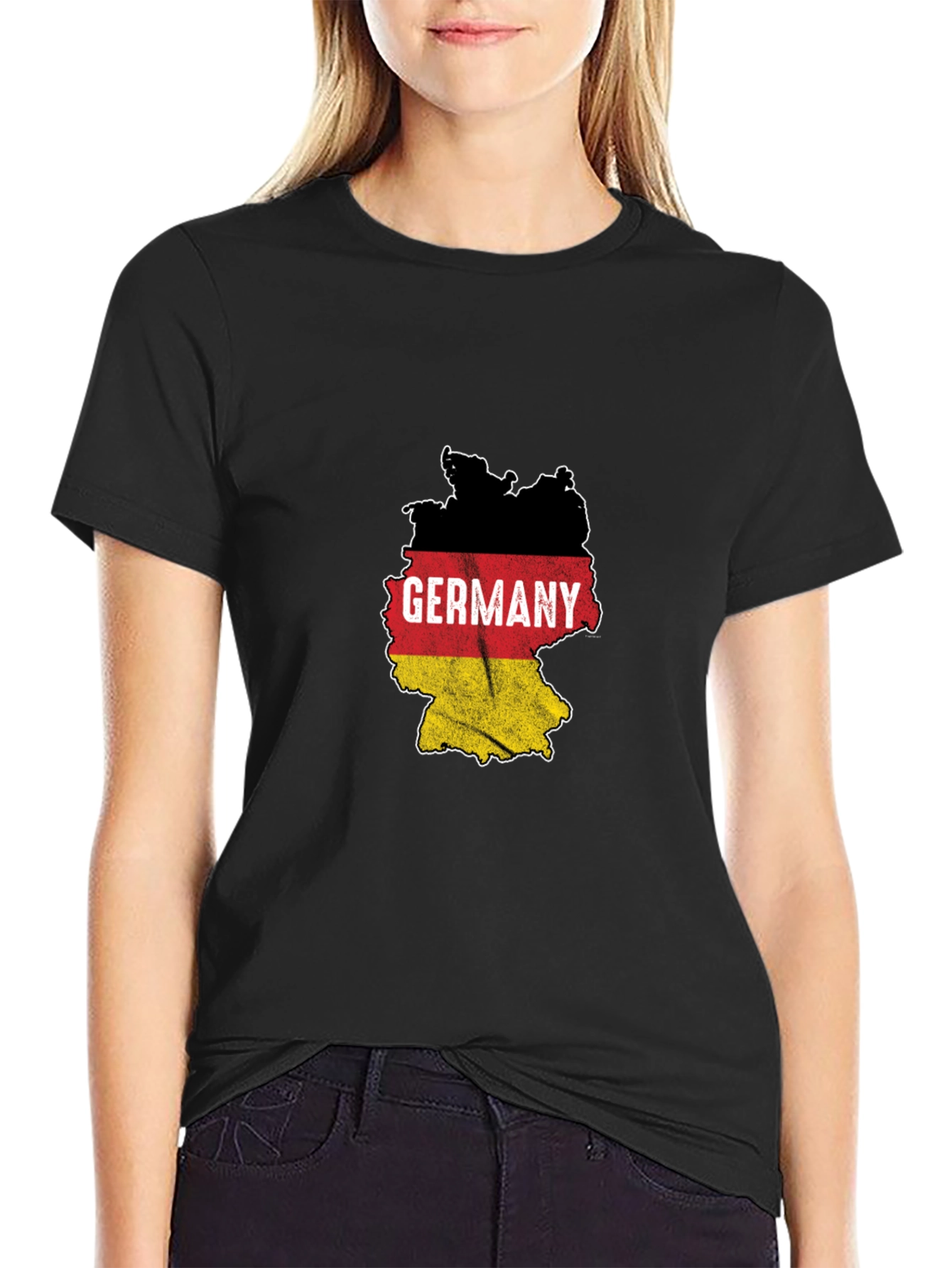 Germany Flag Map Graphic T-Shirt