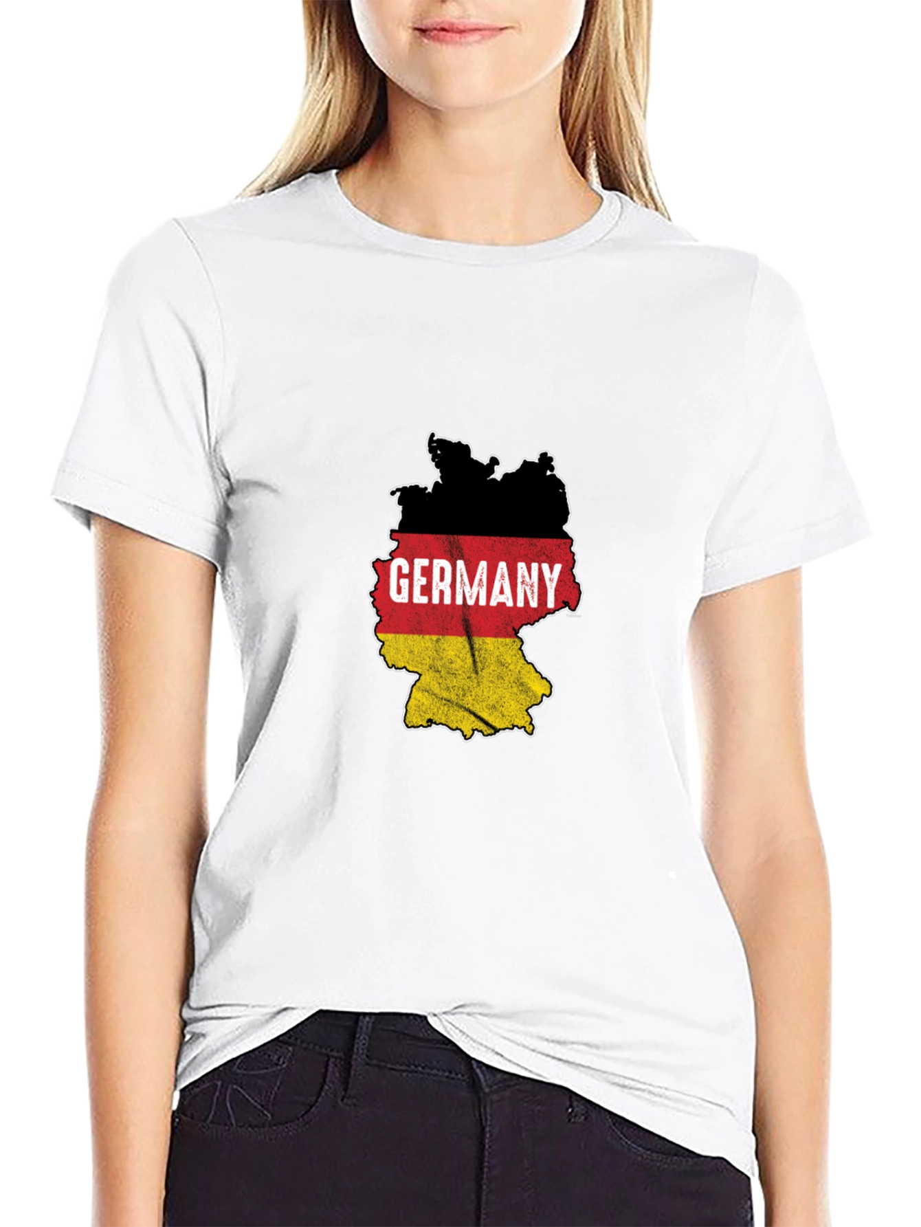 Germany Flag Map Graphic T-Shirt