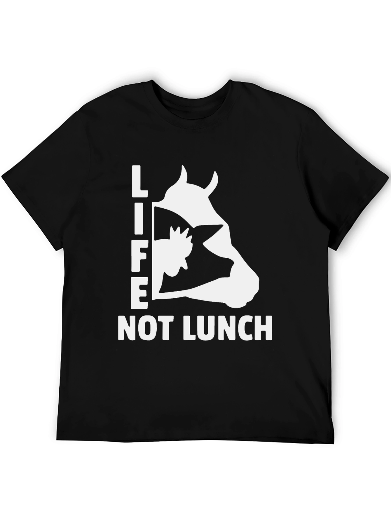 Life Not Lunch Graphic Tee - Vegan Animal Rights