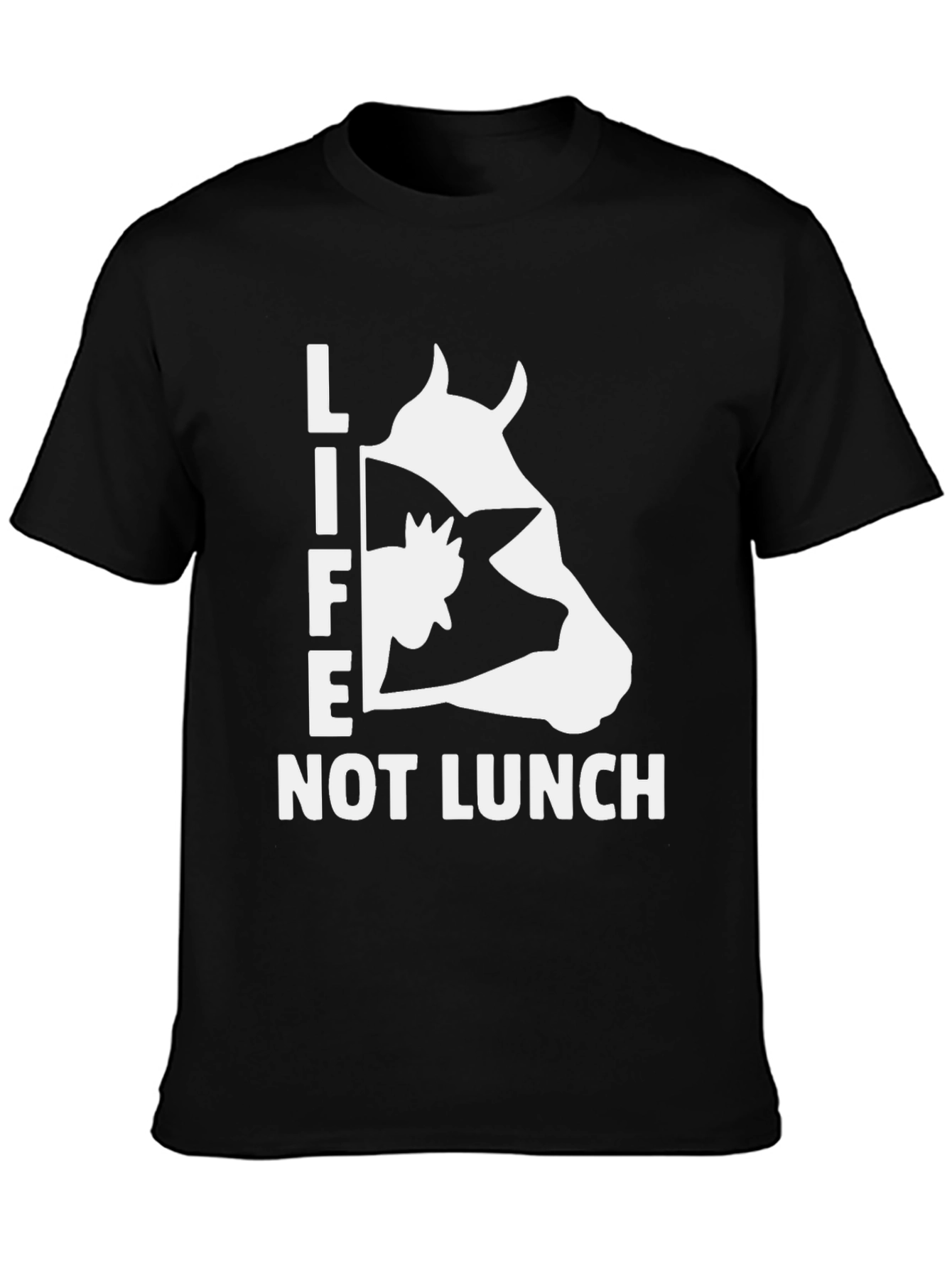 Life Not Lunch Graphic Tee - Vegan Animal Rights