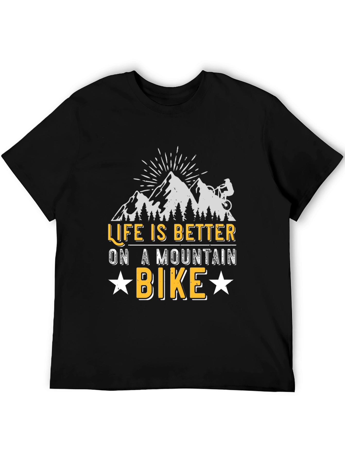 Mountain Bike Graphic Tee - Life is Better!